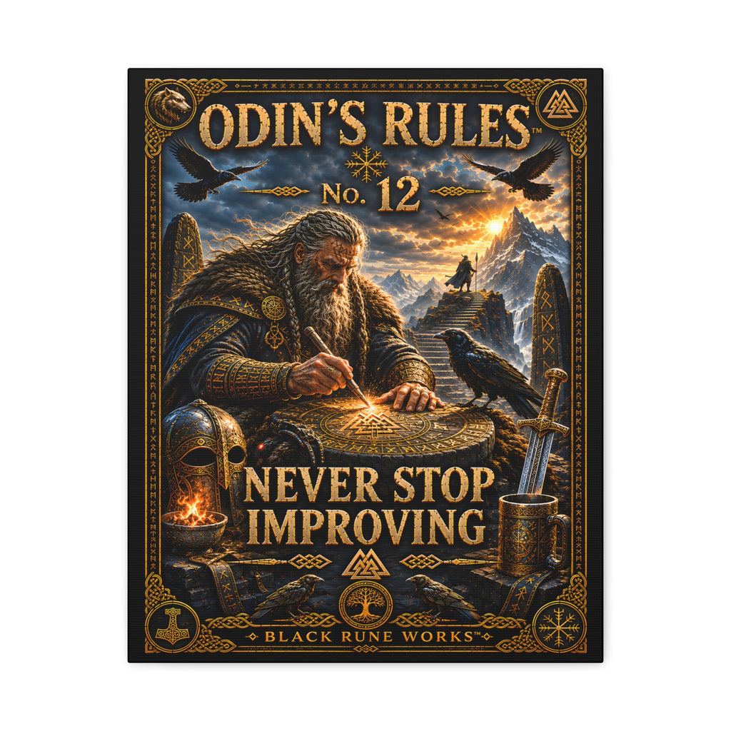 ODIN'S RULES™ No. 12 NEVER STOP IMPROVING