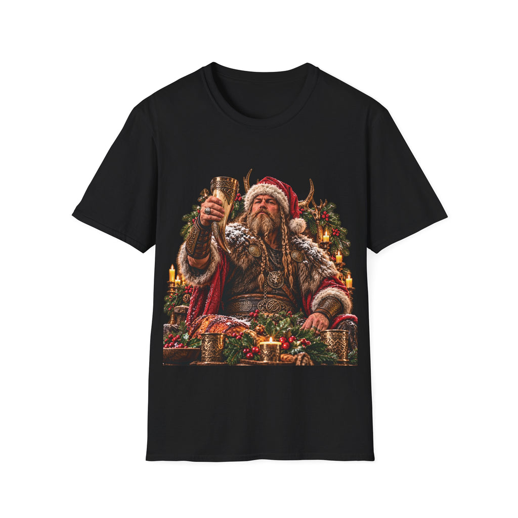 Viking Yule Toast Christmas T-Shirt – Nordic Holiday Warrior Tee