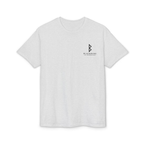 Black Rune Works Signature DryBlend T-Shirt Front and Back Logo