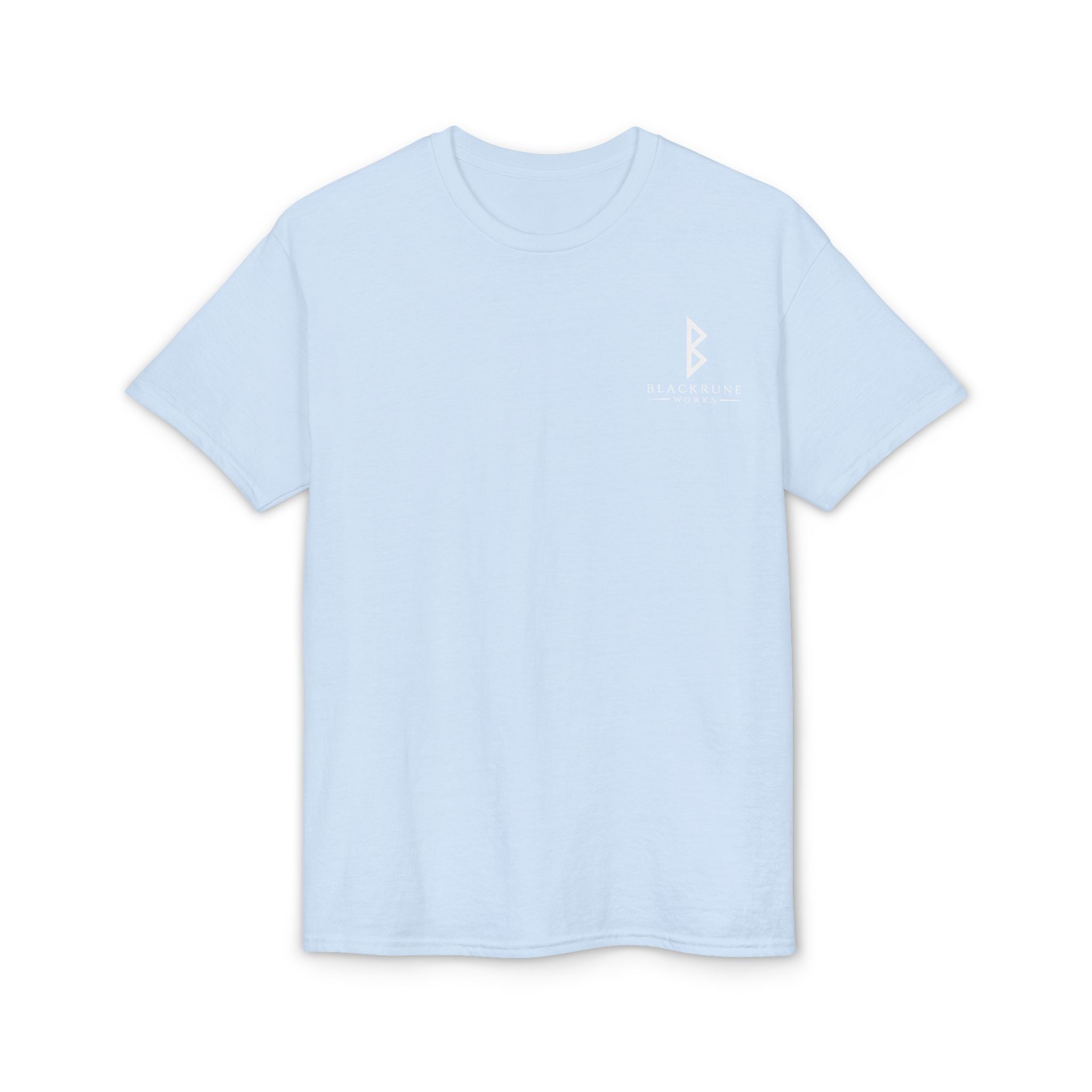 Black Rune Works Signature DryBlend T-Shirt Front and Back Logo