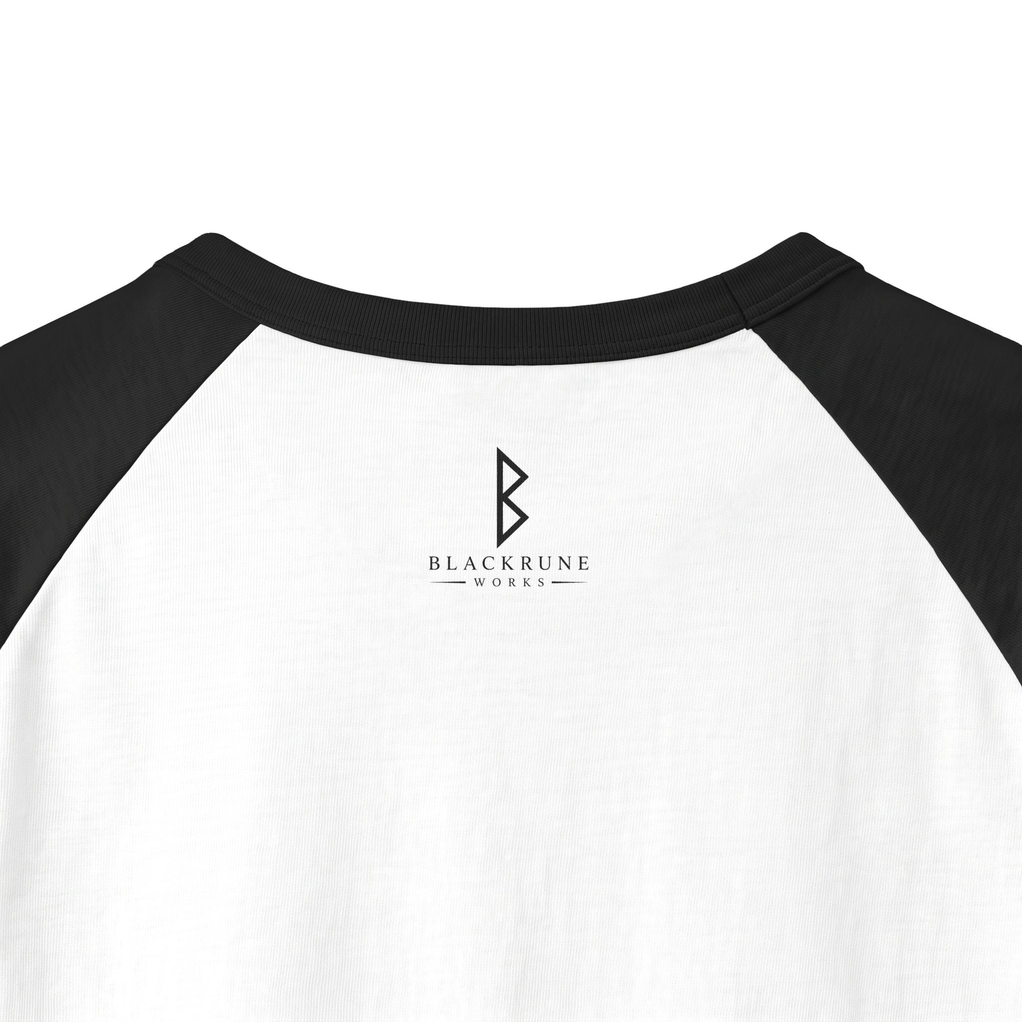 Aurora Eternal Love Rune Raglan Shirt | Norse Viking 3/4 Sleeve | Black Rune Works