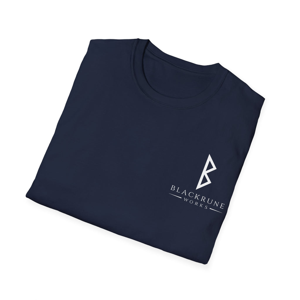 Black Rune Works Logo TShirt Front Small Logo