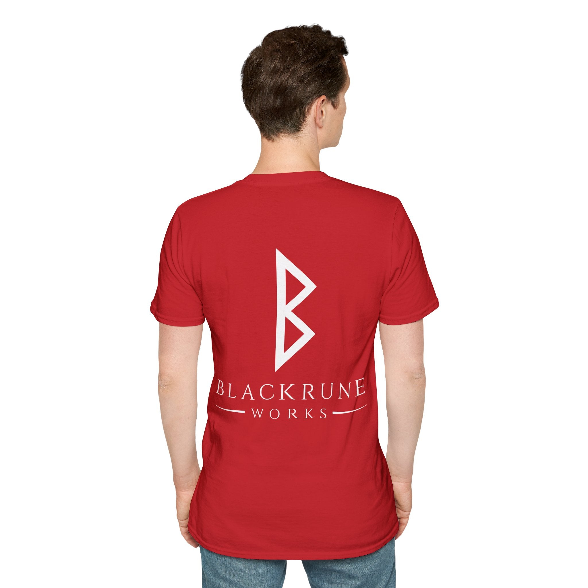 Black Rune Works Logo TShirt Back Large Logo