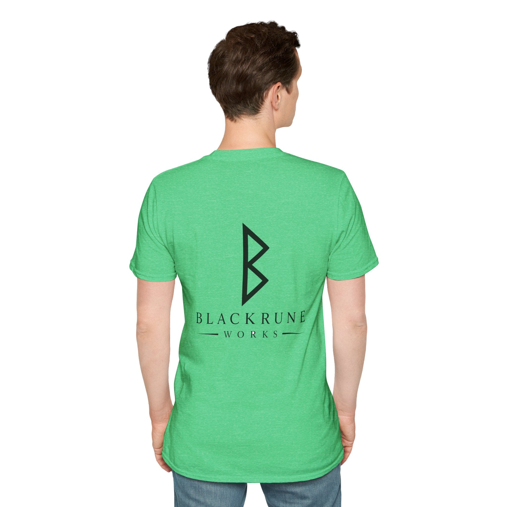 Black Rune Works Logo T Shirt Black Logo