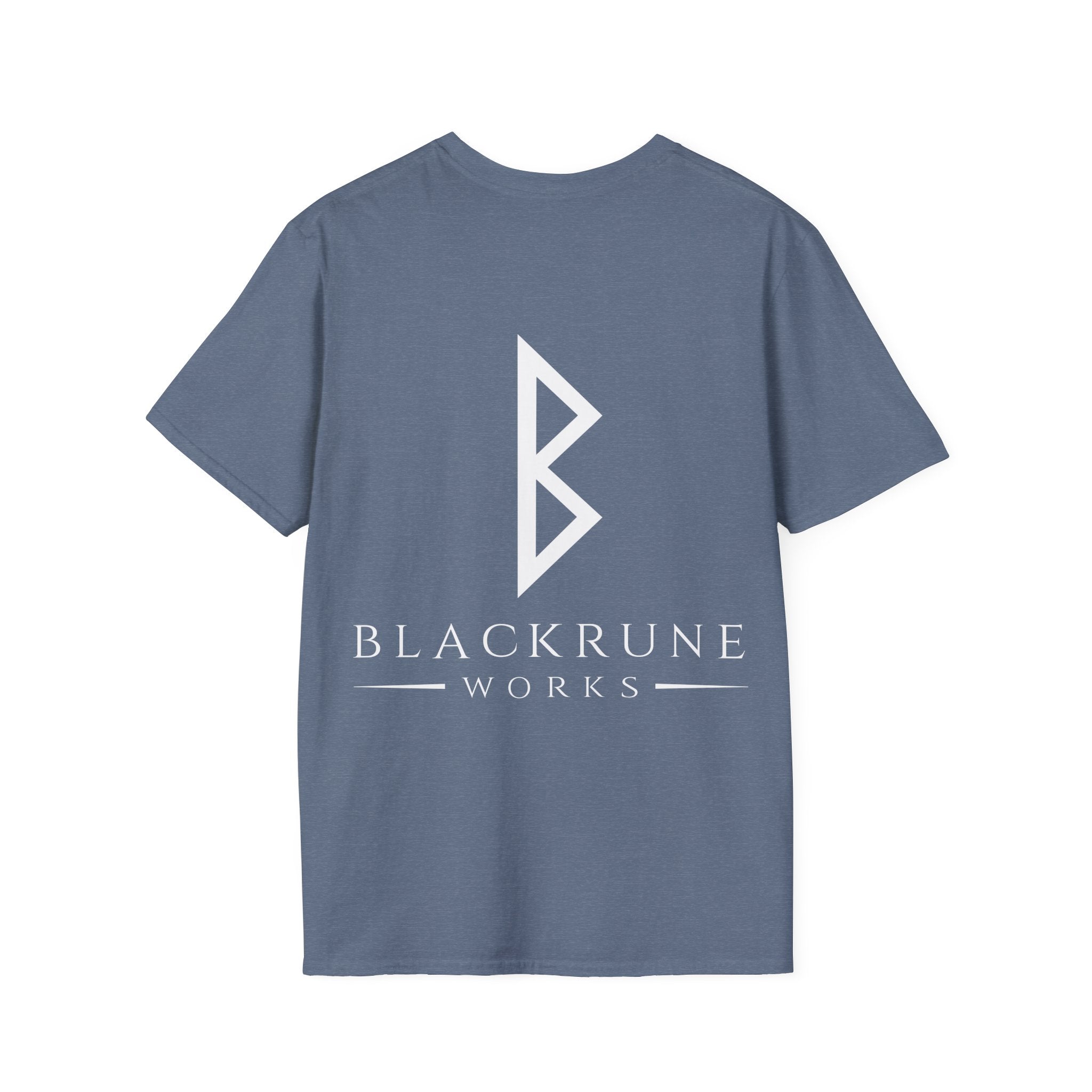 Black Rune Works Logo TShirt Back Large Logo