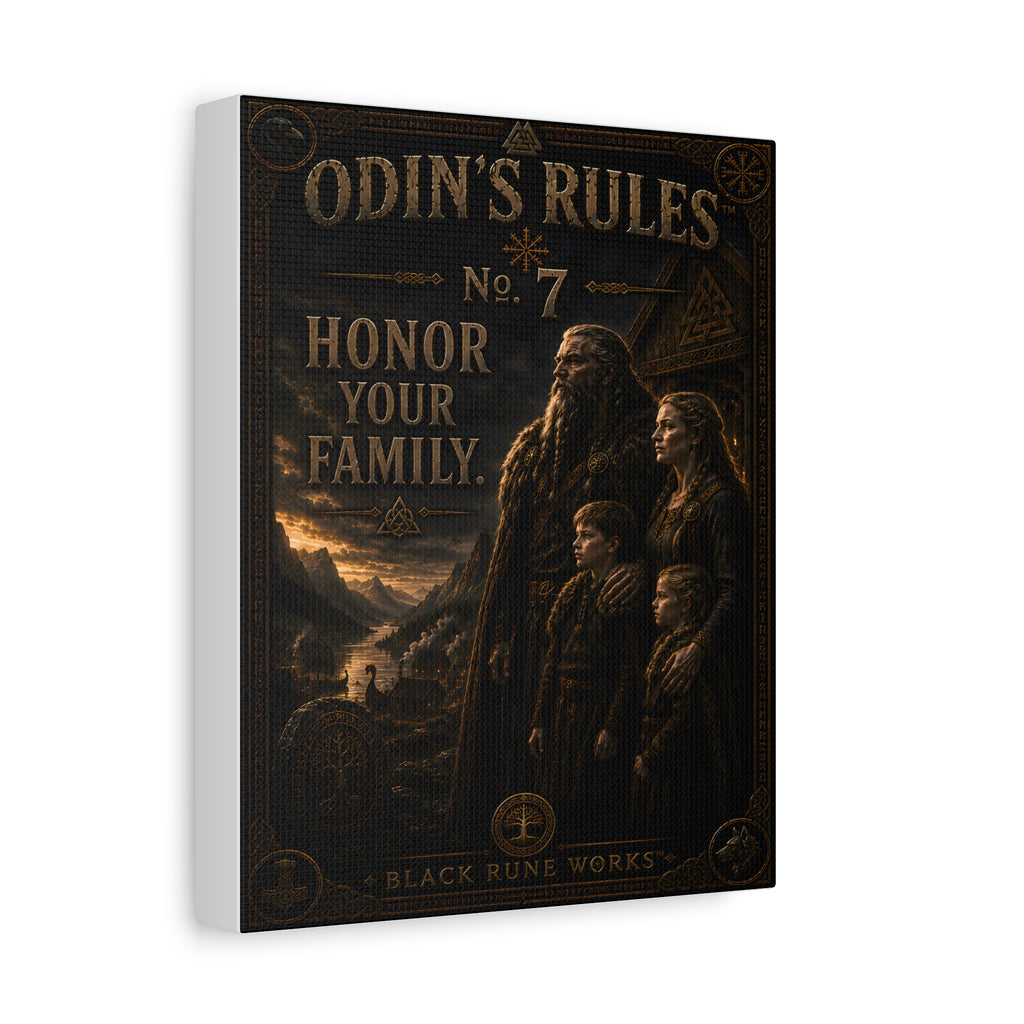 ODIN'S RULES™ No. 7 – Honor Your Family Canvas