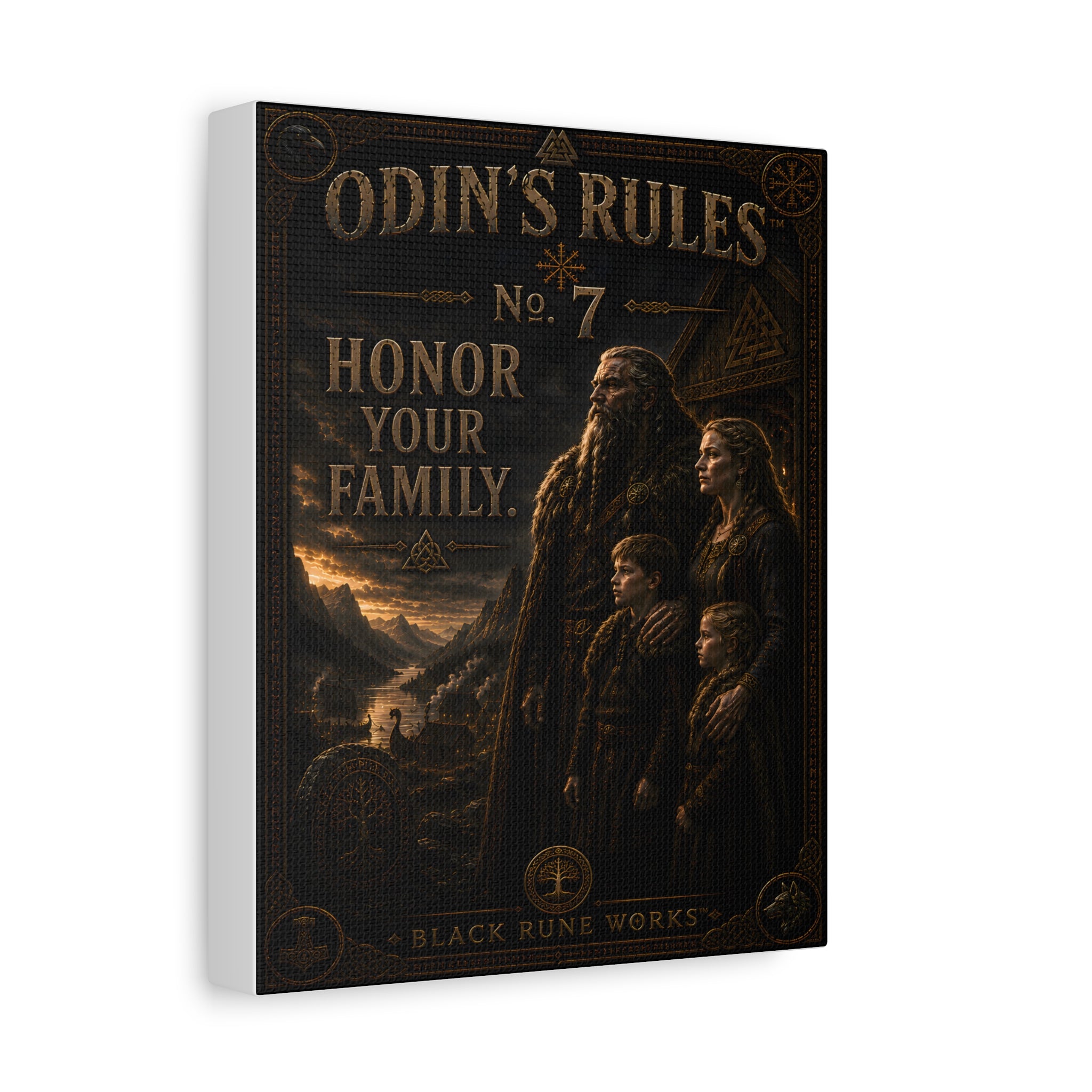 ODIN'S RULES™ No. 7 – Honor Your Family Canvas