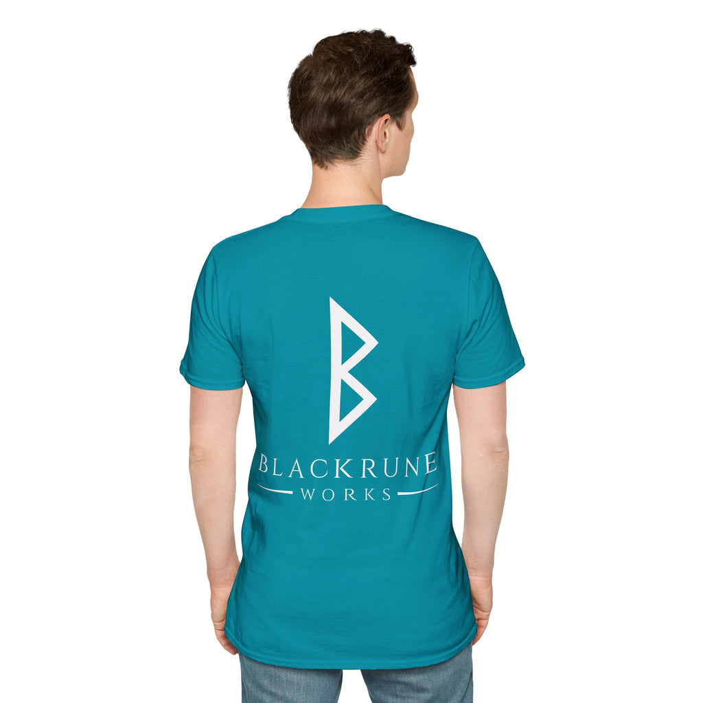 Black Rune Works Logo TShirt Back Large Logo