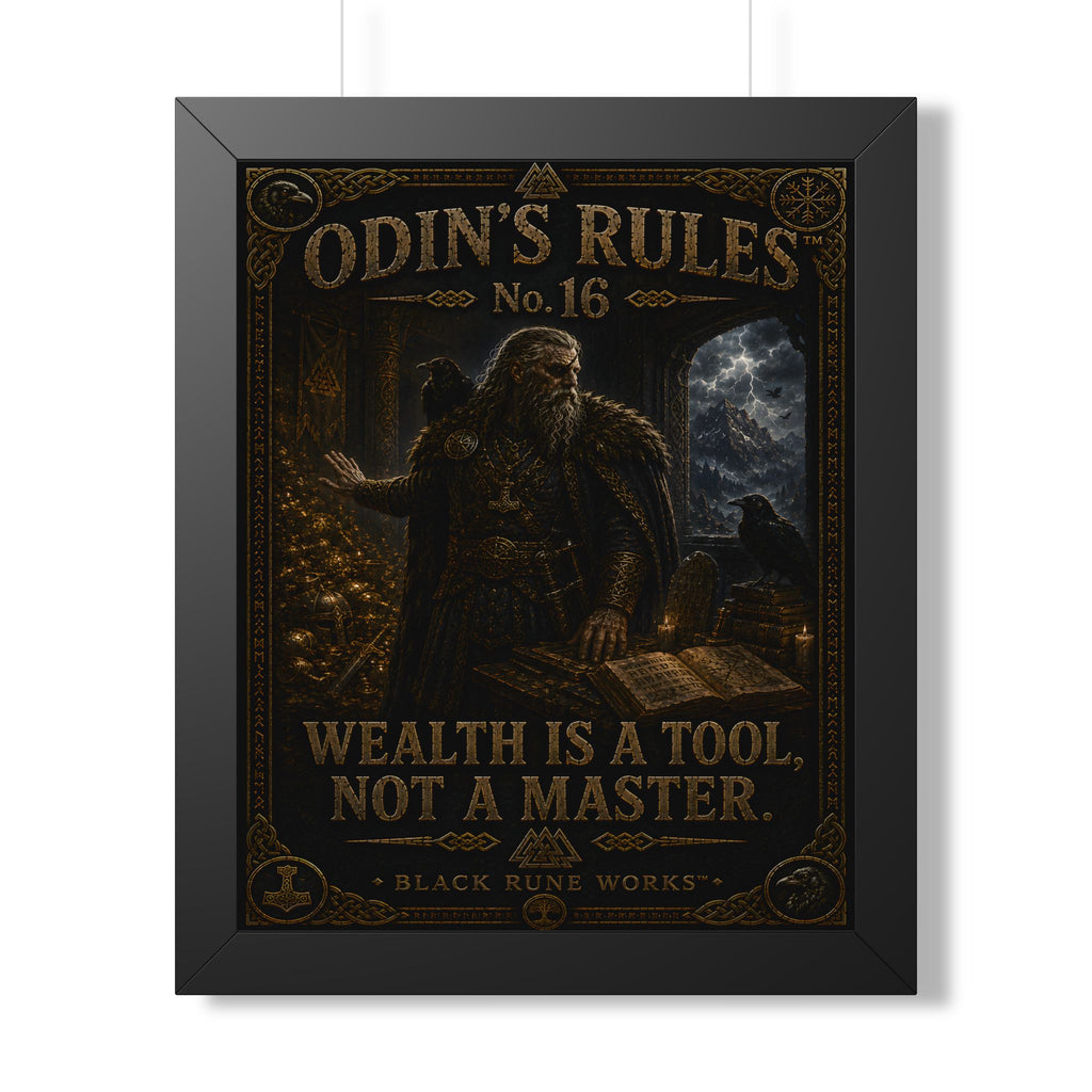 ODIN'S RULES™ No. 16 WEALTH IS A TOOL, NOT A MASTER