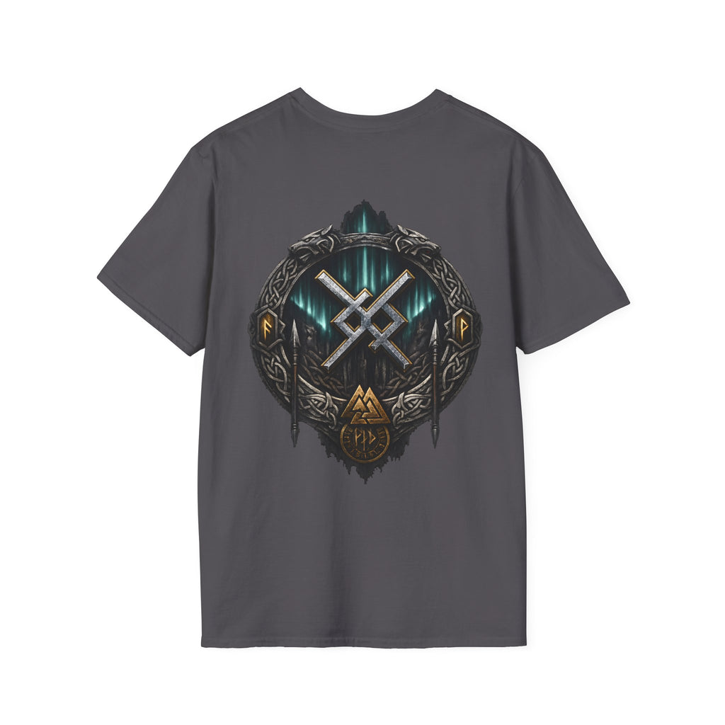 Aurora Eternal Love Rune T-Shirt | Gildan 64000 Softstyle | Norse Viking Shirt | Black Rune Works