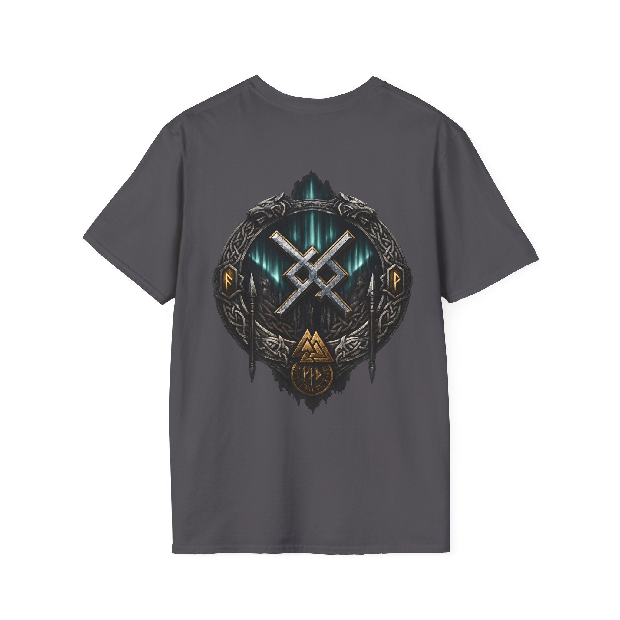 Aurora Eternal Love Rune T-Shirt | Gildan 64000 Softstyle | Norse Viking Shirt | Black Rune Works