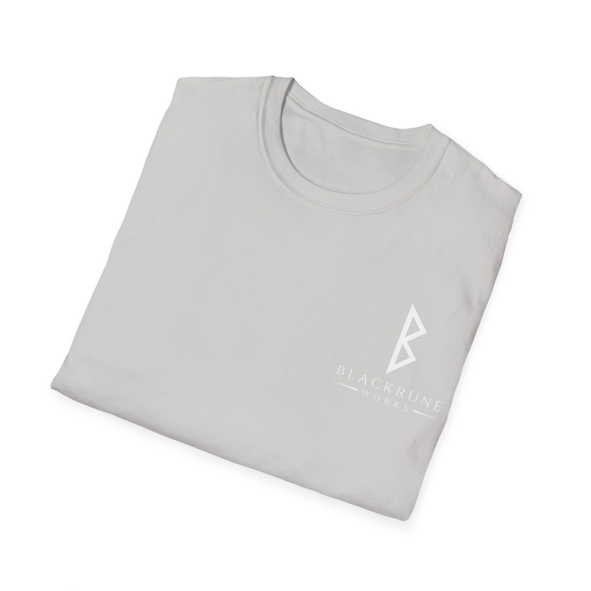 Black Rune Works Logo TShirt Front Small Logo