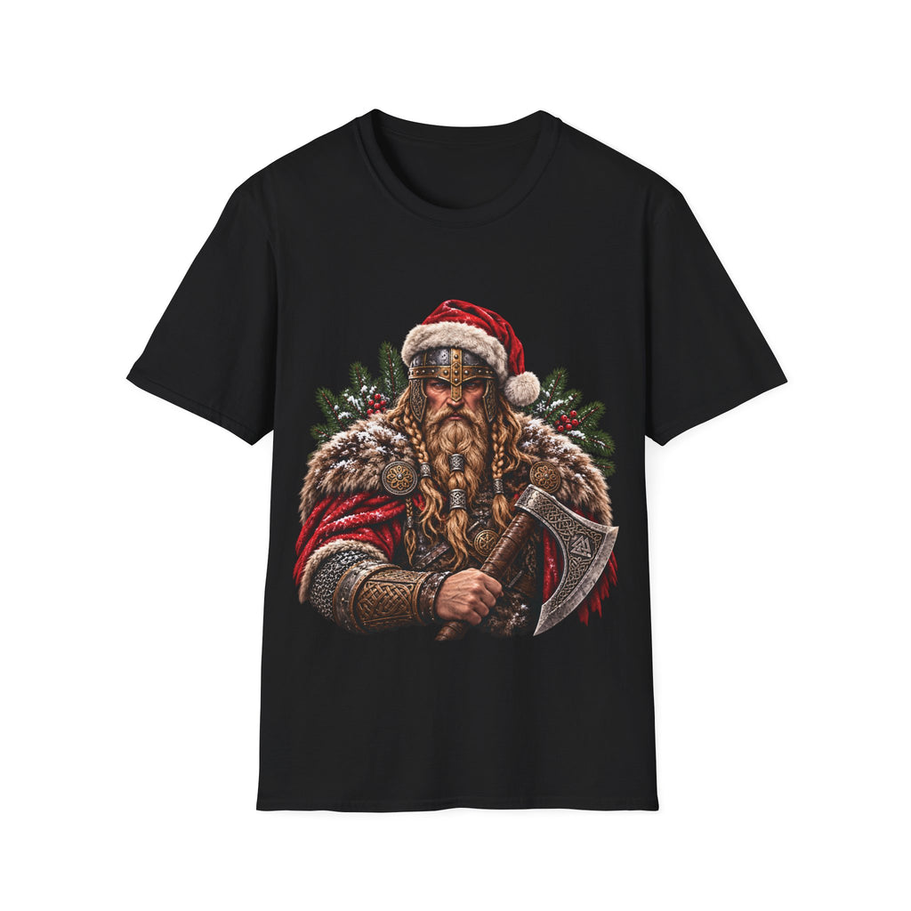 Viking Santa Christmas T-Shirt – Nordic Warrior Holiday Tee