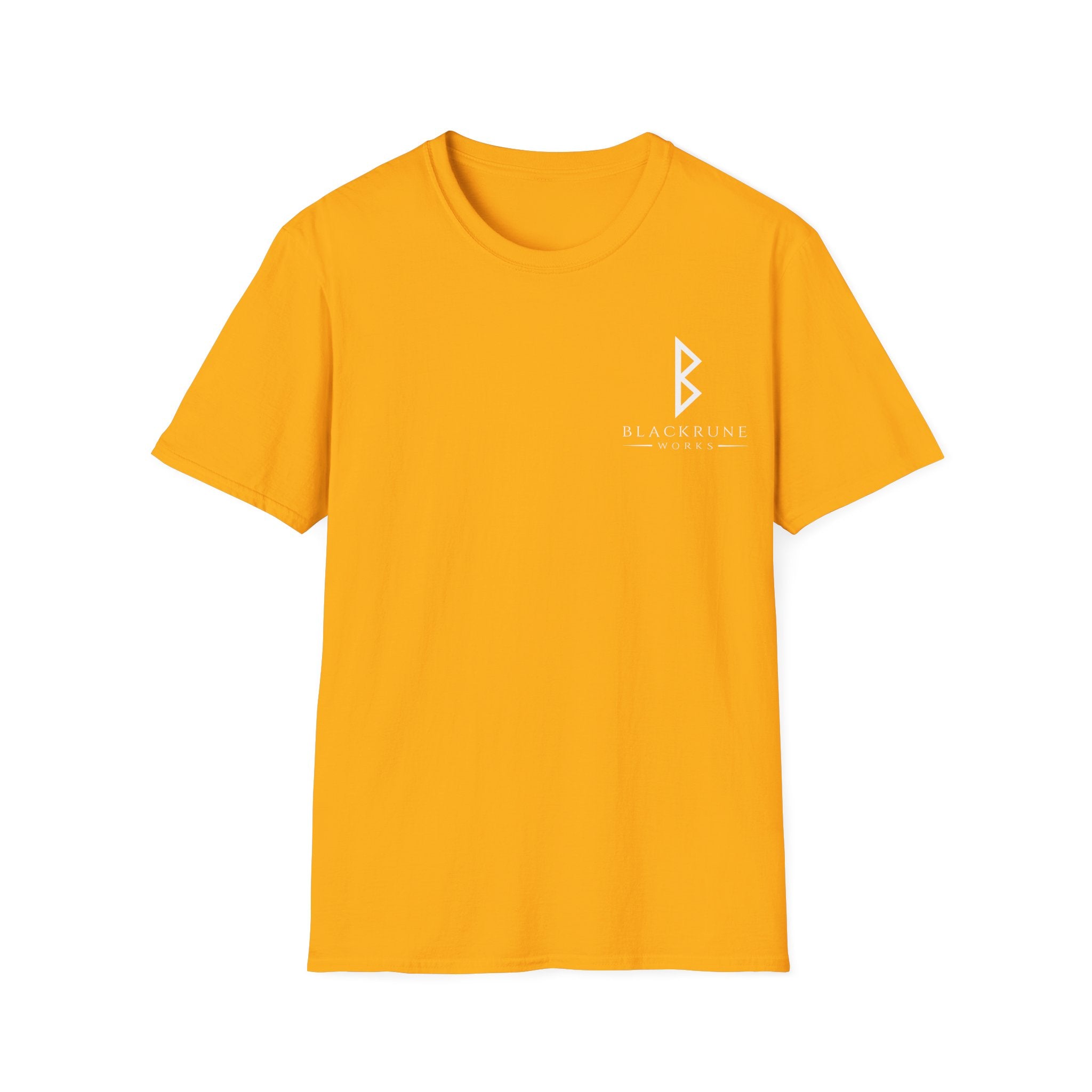 Black Rune Works Logo TShirt Front Small Logo