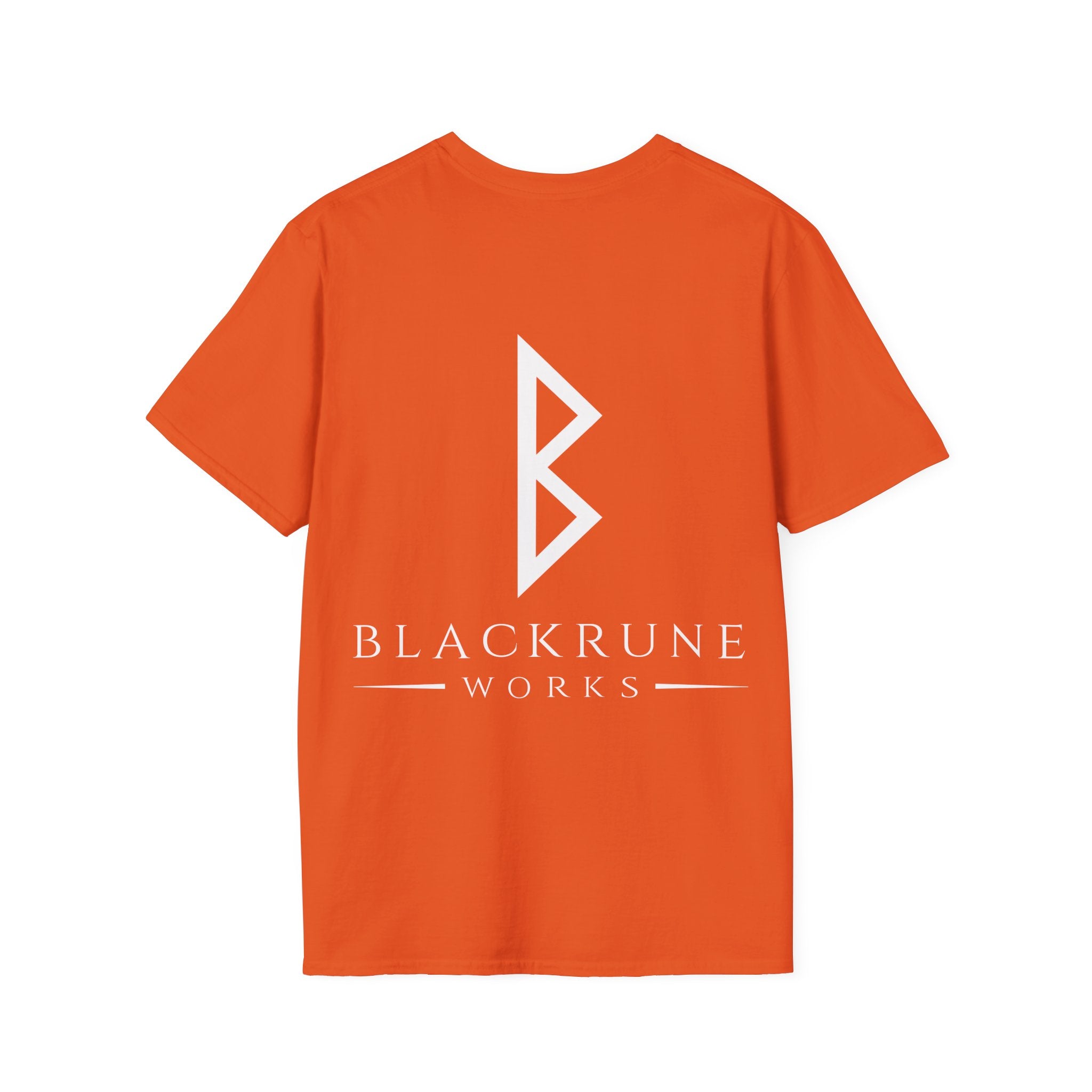 Black Rune Works Logo TShirt Back Large Logo