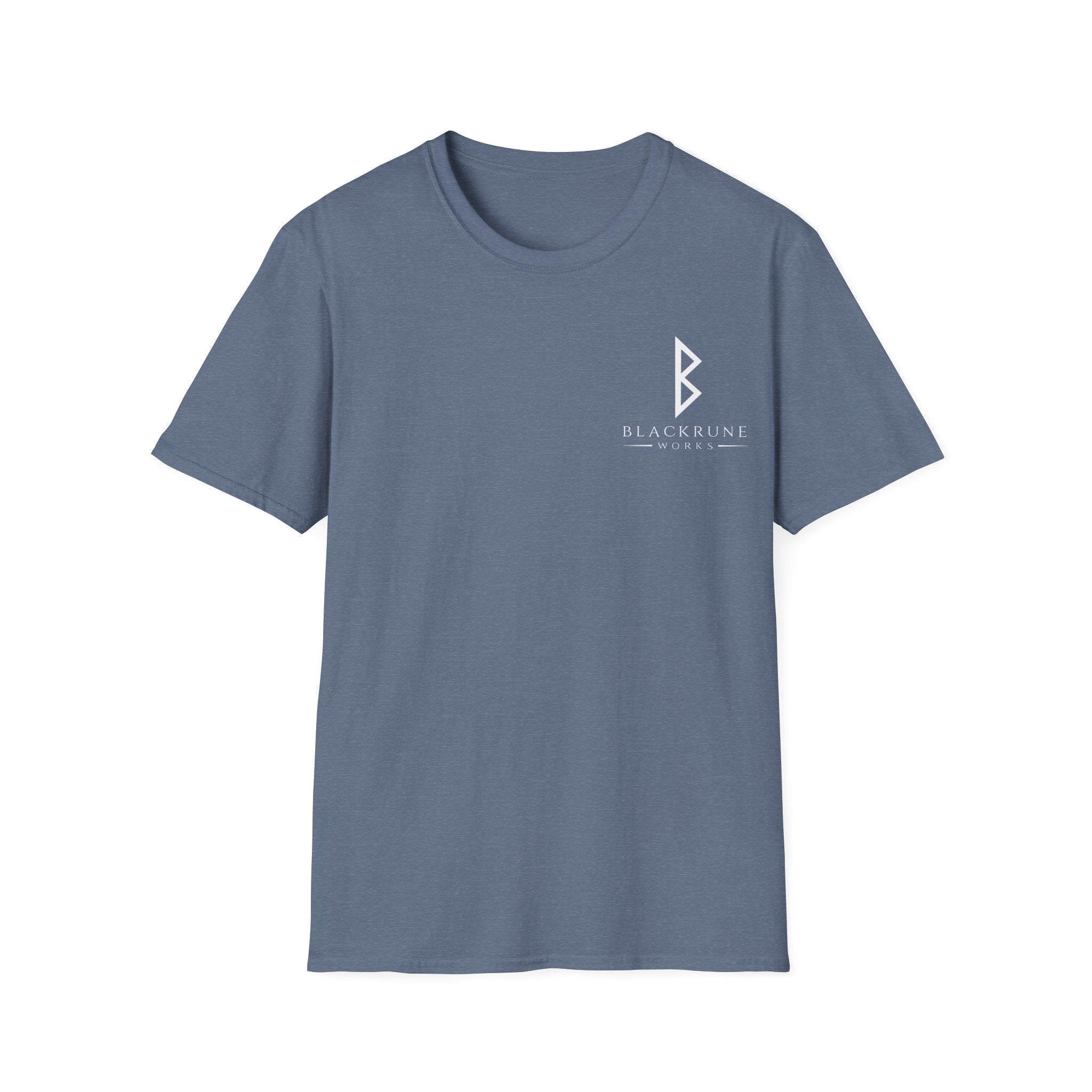 Black Rune Works Logo TShirt Front Small Logo