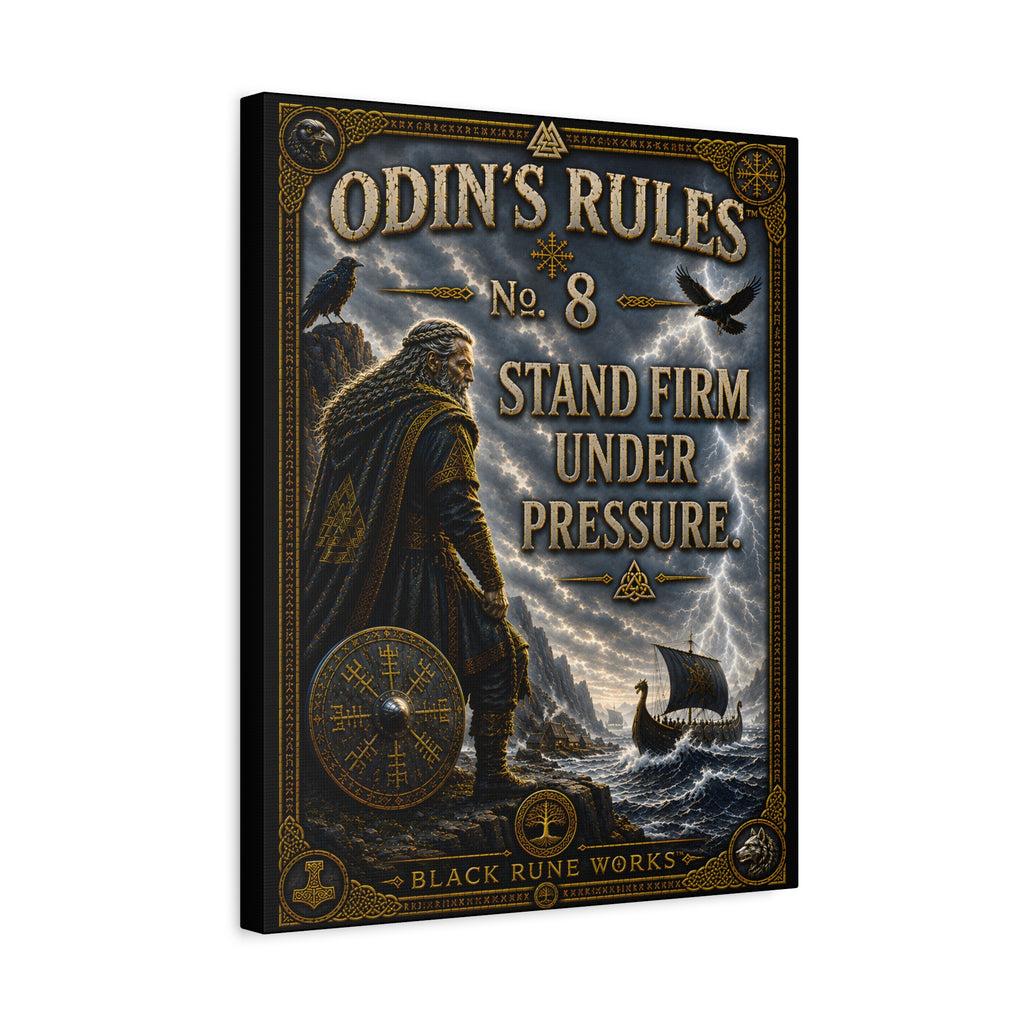 ODIN'S RULES™ No. 8 – Stand Firm Under Pressure Canvas