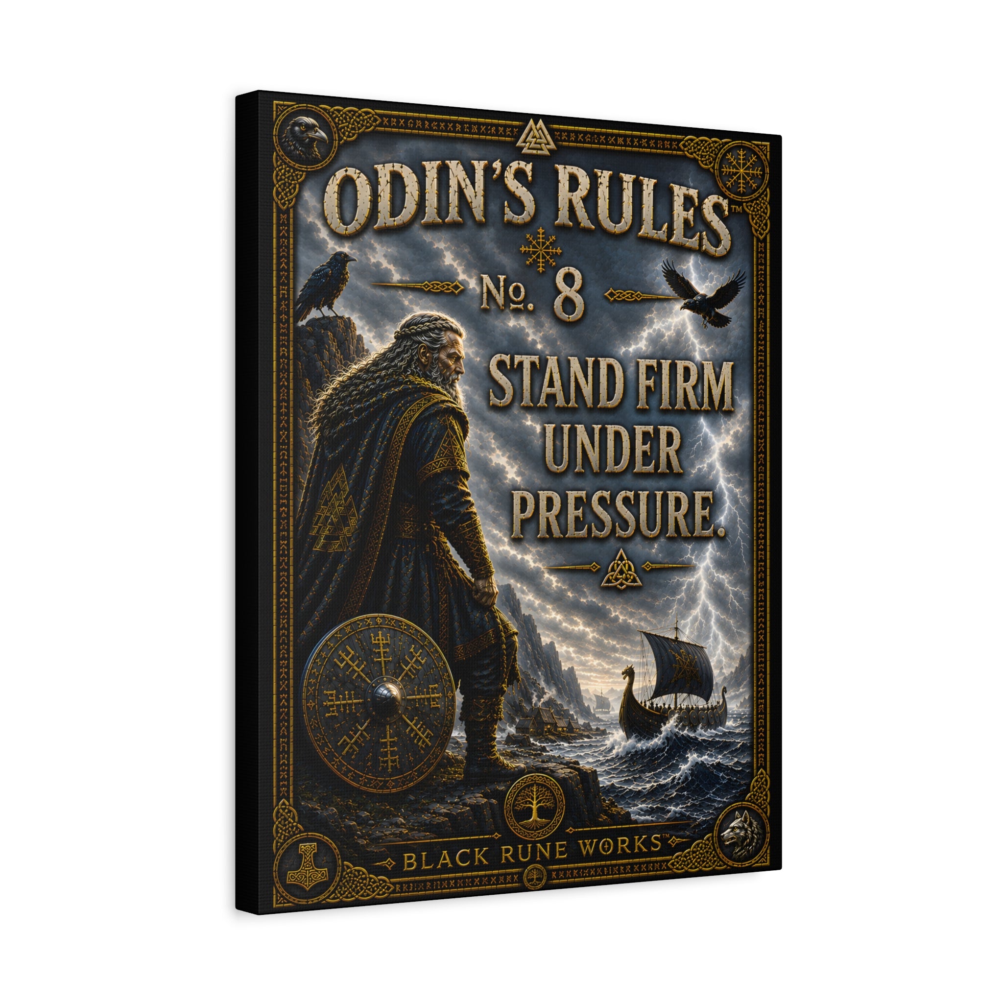ODIN'S RULES™ No. 8 – Stand Firm Under Pressure Canvas