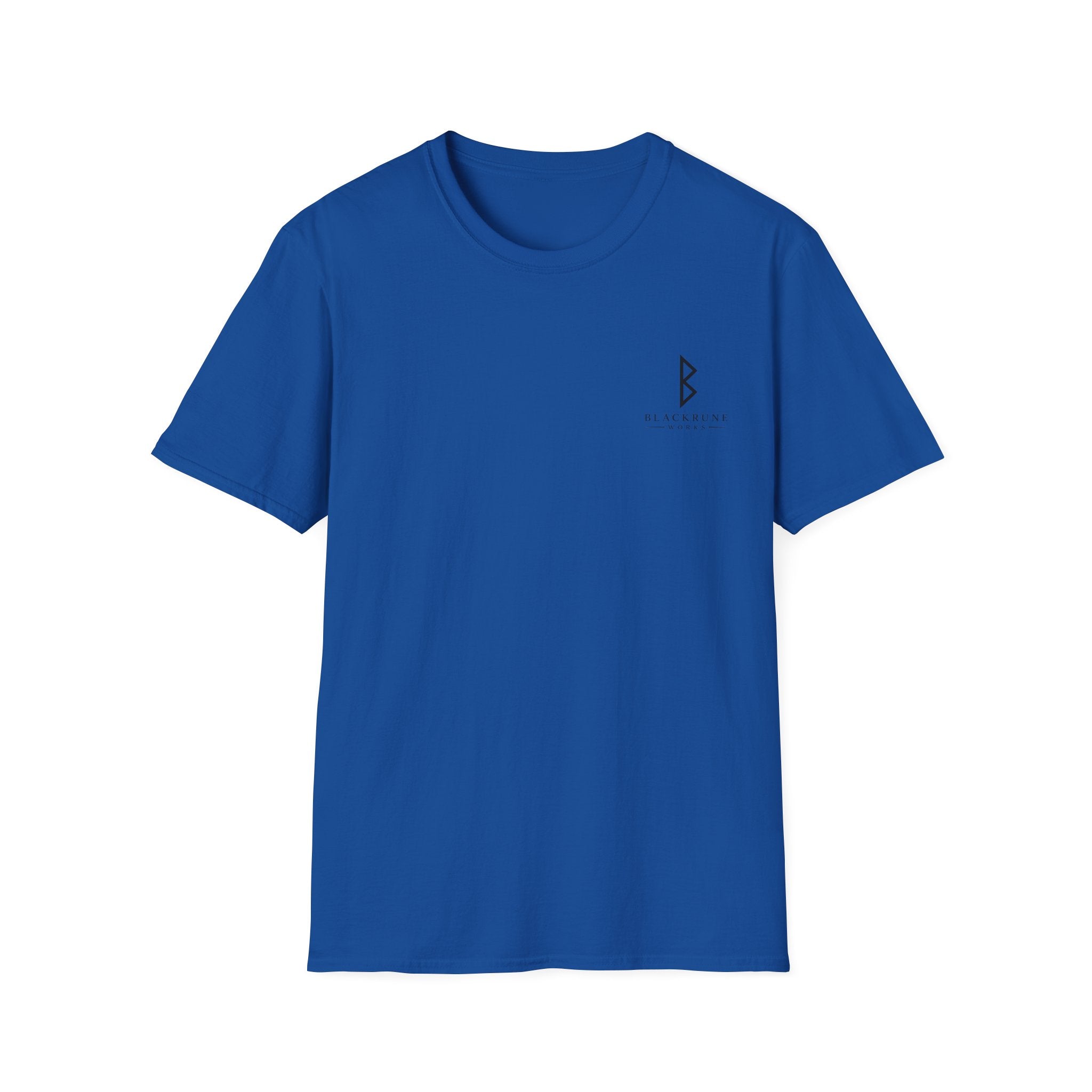 Black Rune Works Logo T Shirt Small Front Logo