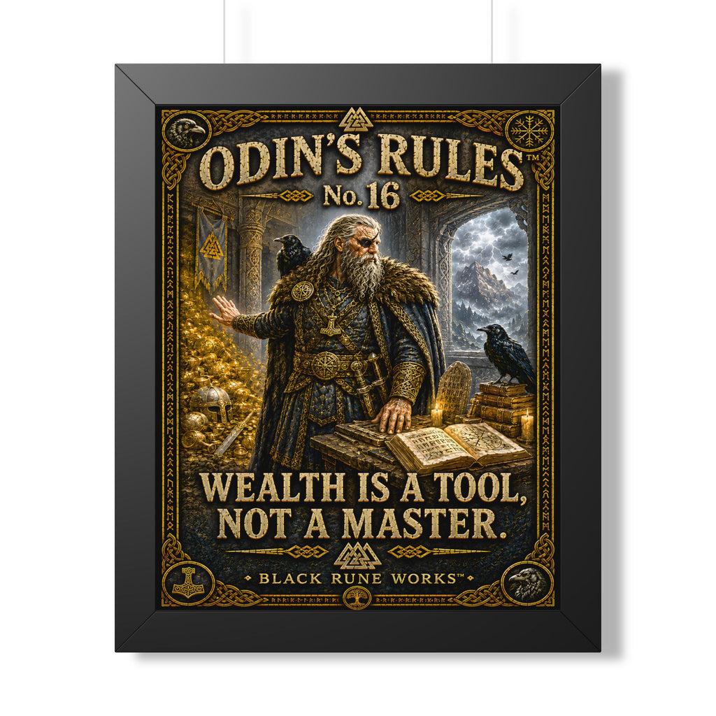 ODIN'S RULES™ No. 16 WEALTH IS A TOOL, NOT A MASTER