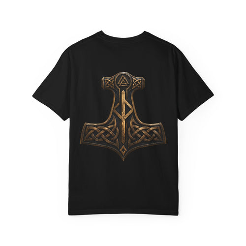 Black Rune Works Bronze Mjölnir Tee | Norse Hammer Rune Shirt — Black Rune Works product image 1