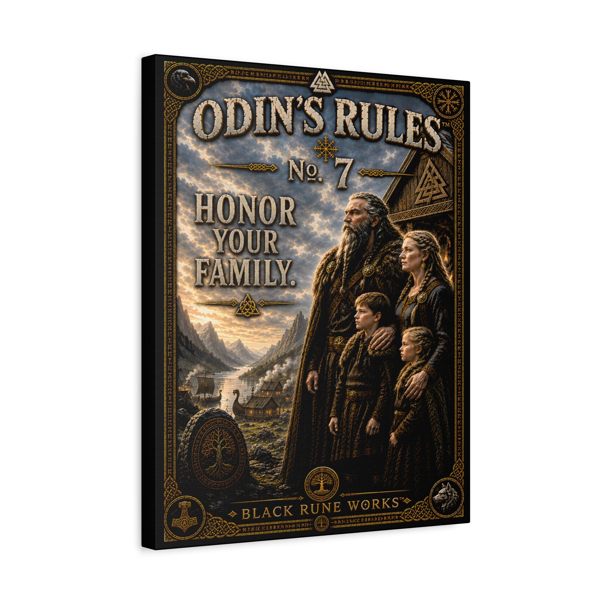 ODIN'S RULES™ No. 7 – Honor Your Family Canvas