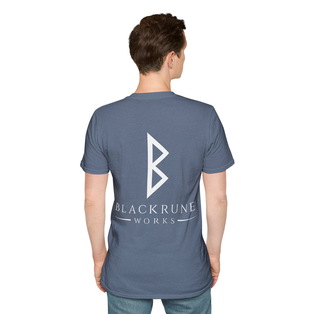 Black Rune Works Logo TShirt Back Large Logo