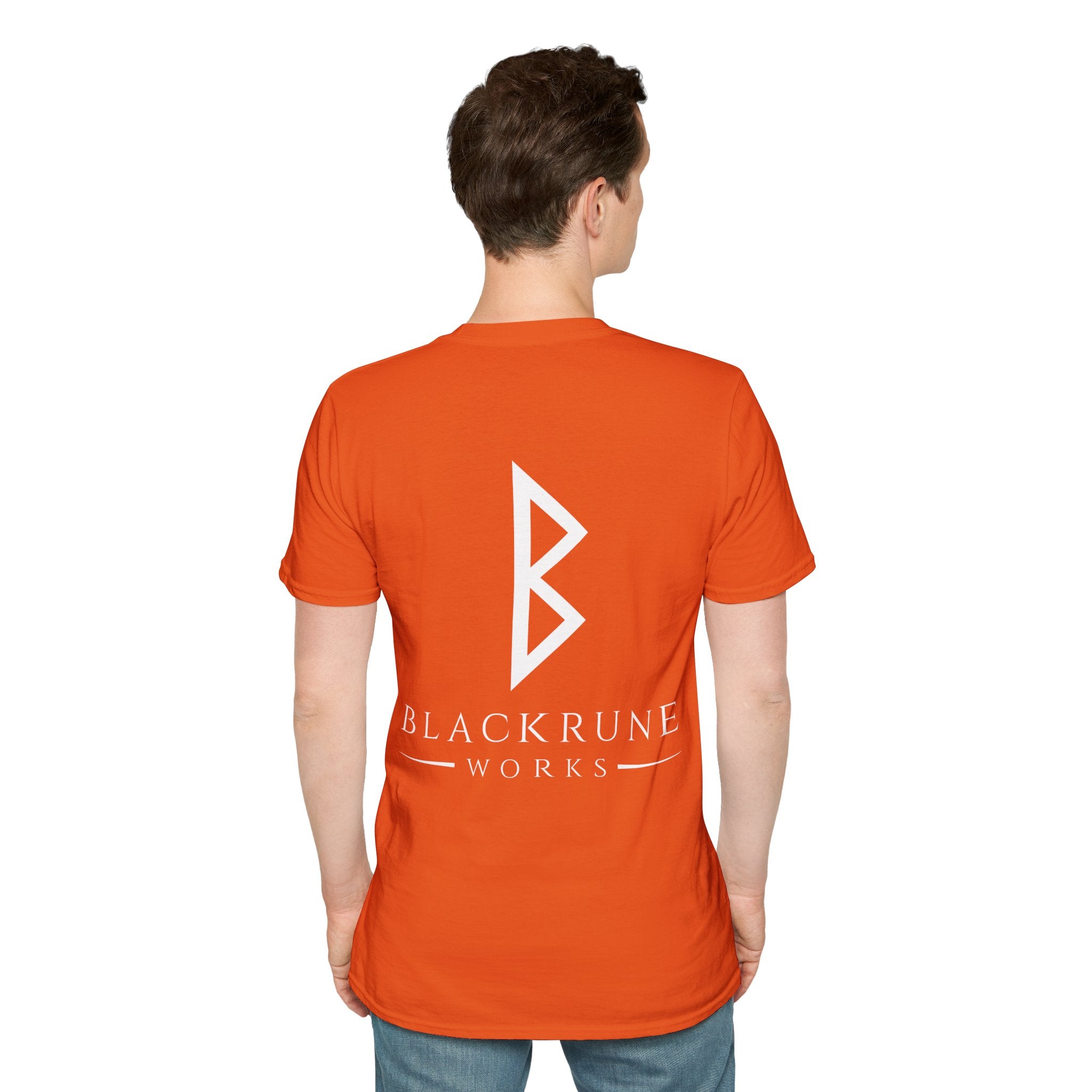 Black Rune Works Logo TShirt Back Large Logo