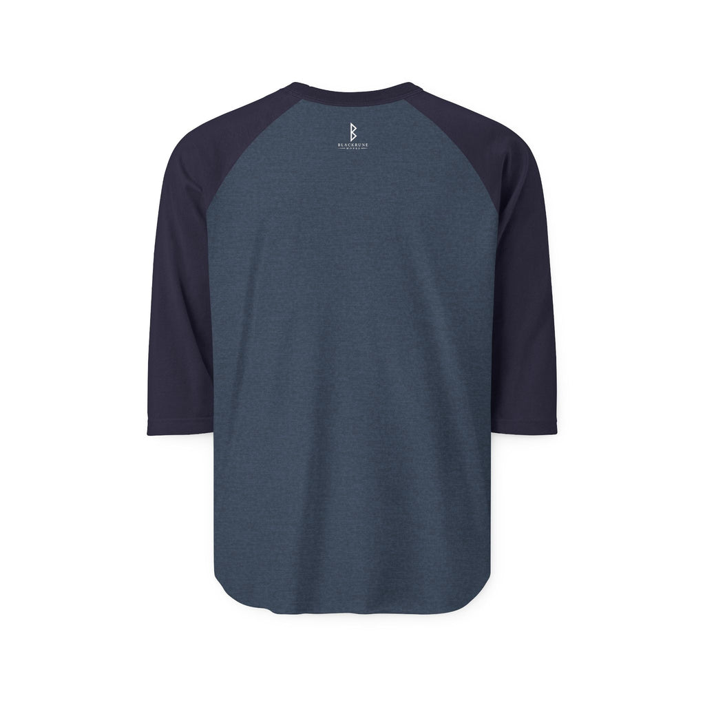 Aurora Eternal Love Rune Raglan Shirt | Norse Viking 3/4 Sleeve | Black Rune Works