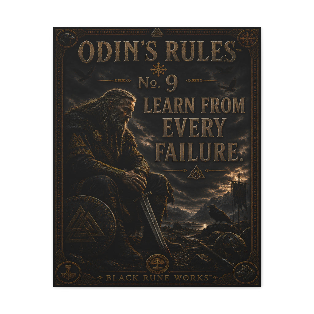 ODIN'S RULES™ No. 9 – Learn From Every Failure Canvas