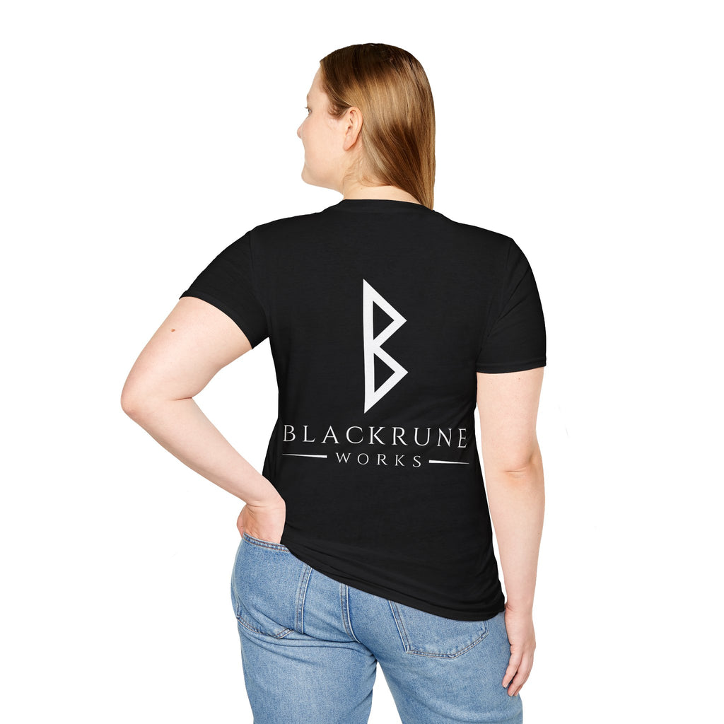 Black Rune Works Logo TShirt Back Large Logo
