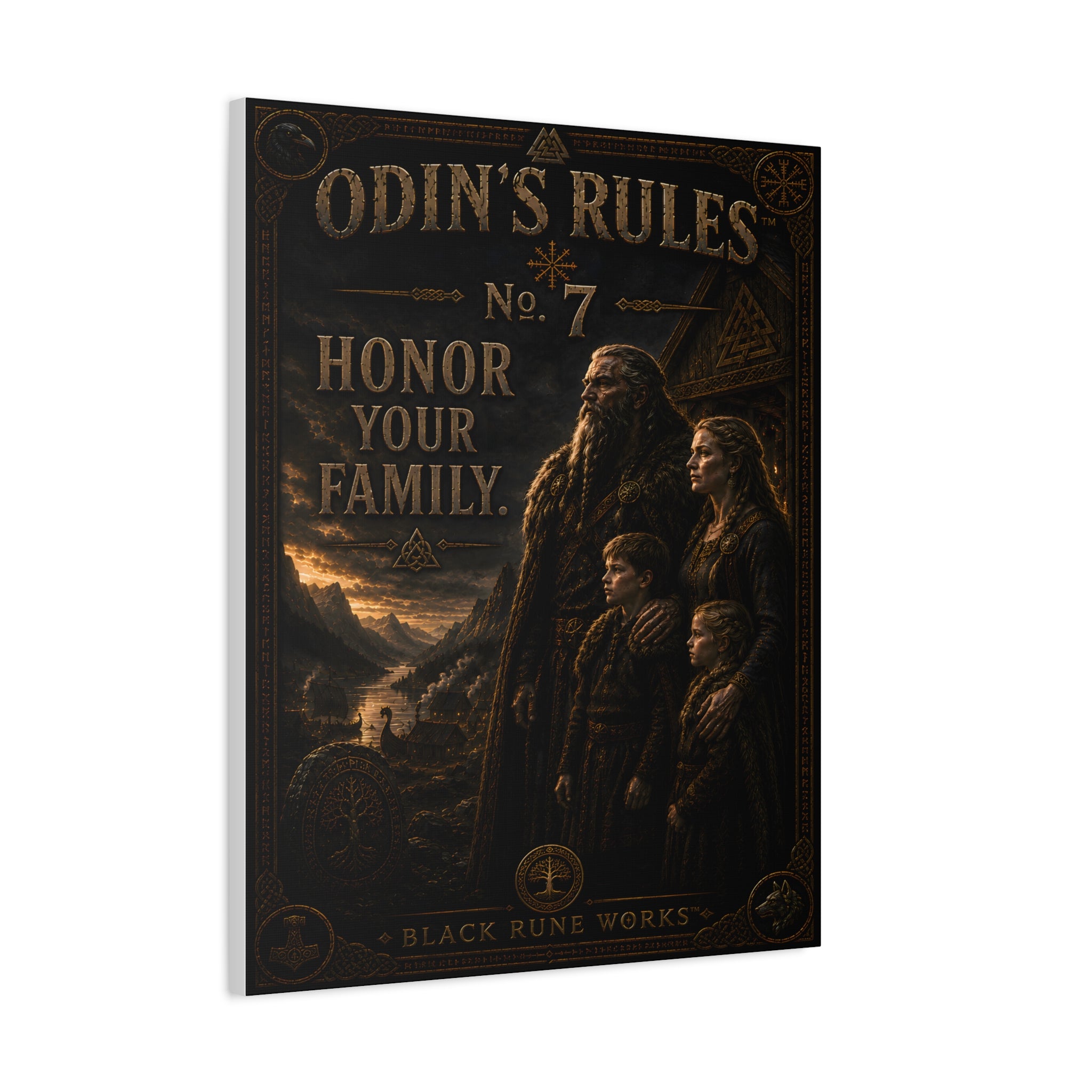 ODIN'S RULES™ No. 7 – Honor Your Family Canvas