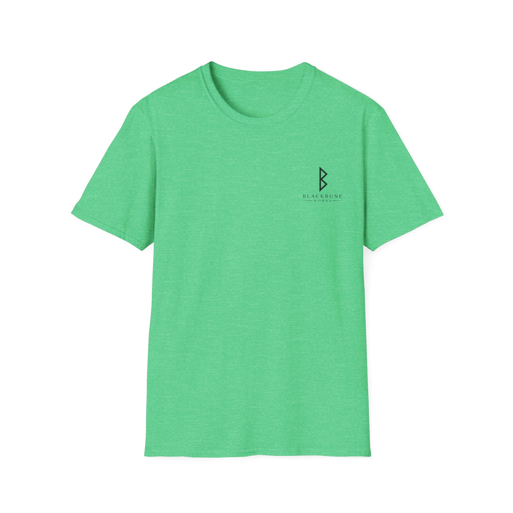 Black Rune Works Logo T Shirt Small Front Logo