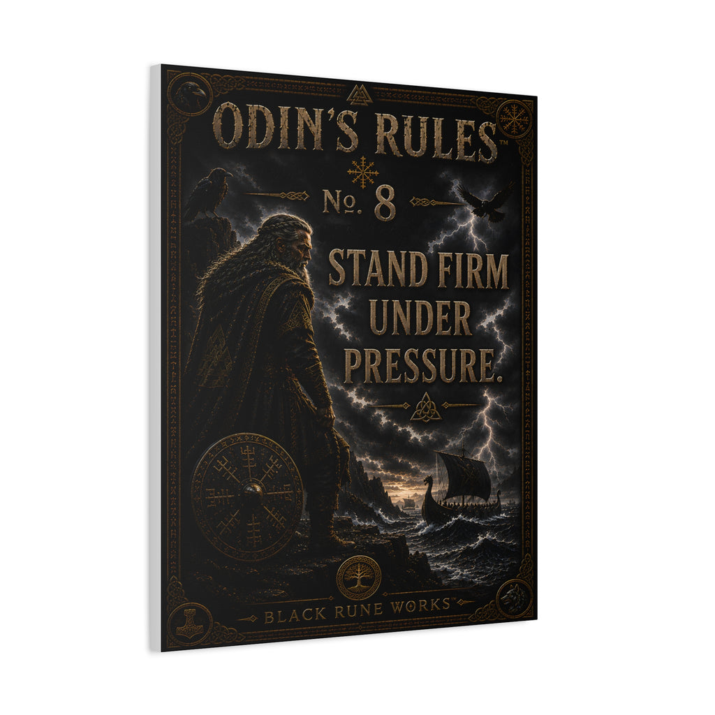 ODIN'S RULES™ No. 8 – Stand Firm Under Pressure Canvas