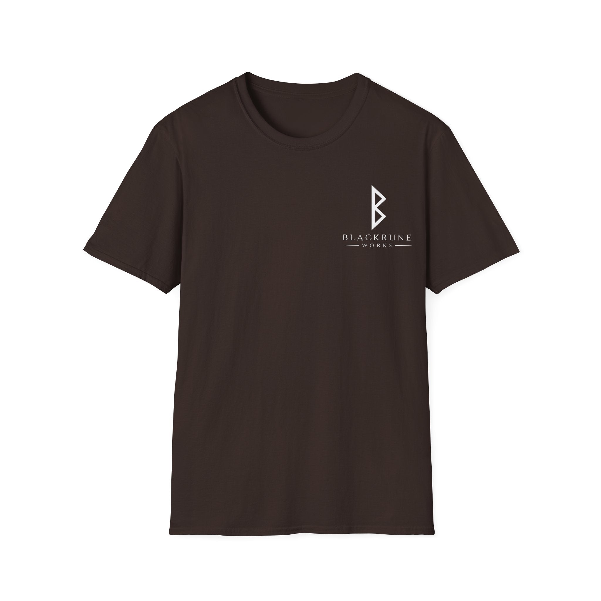 Black Rune Works Logo TShirt Front Small Logo