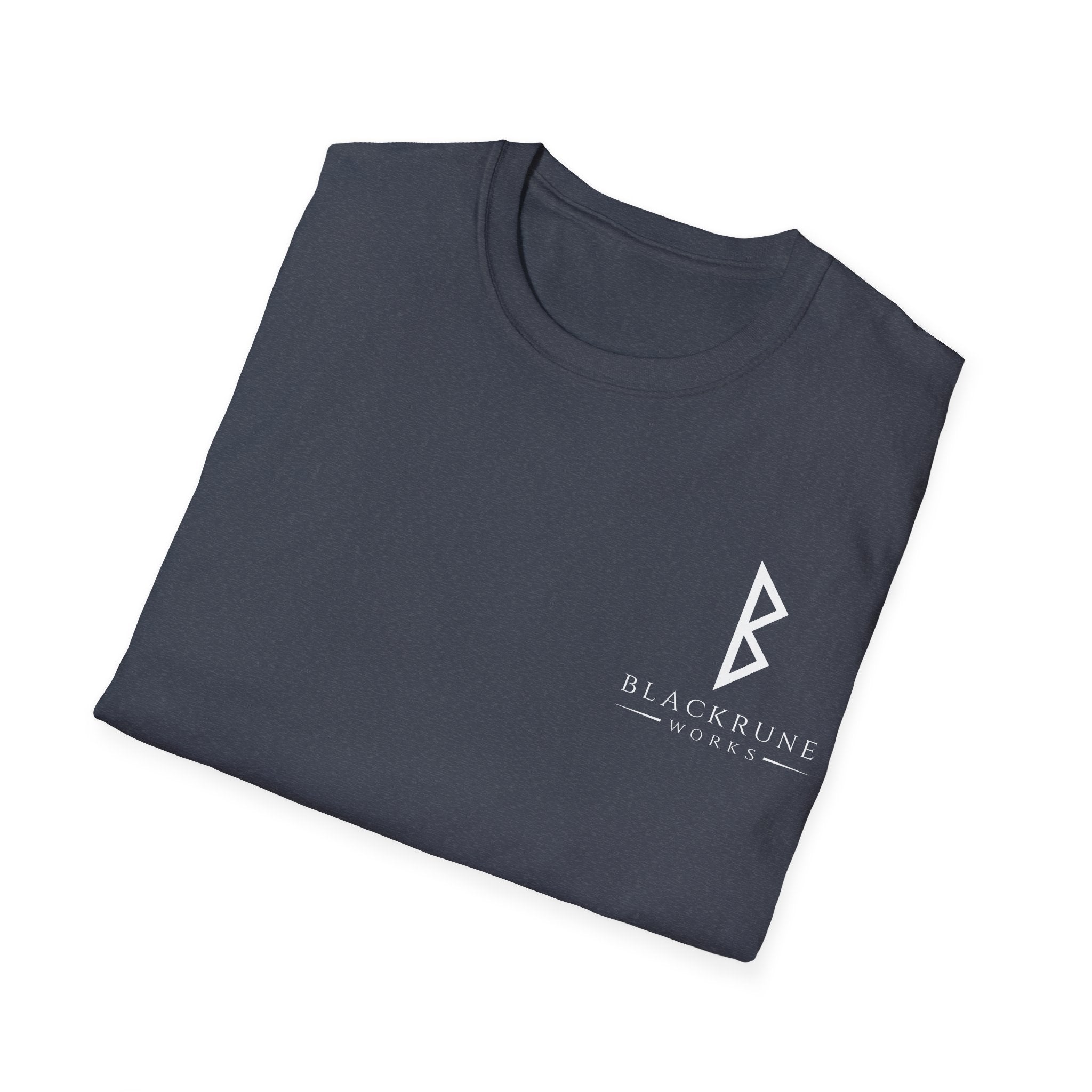 Black Rune Works Logo TShirt Front Small Logo