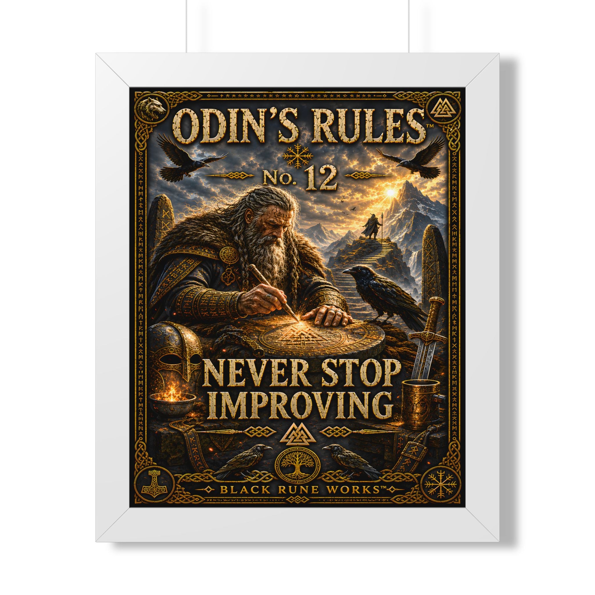 ODIN'S RULES™ No. 12 NEVER STOP IMPROVING
