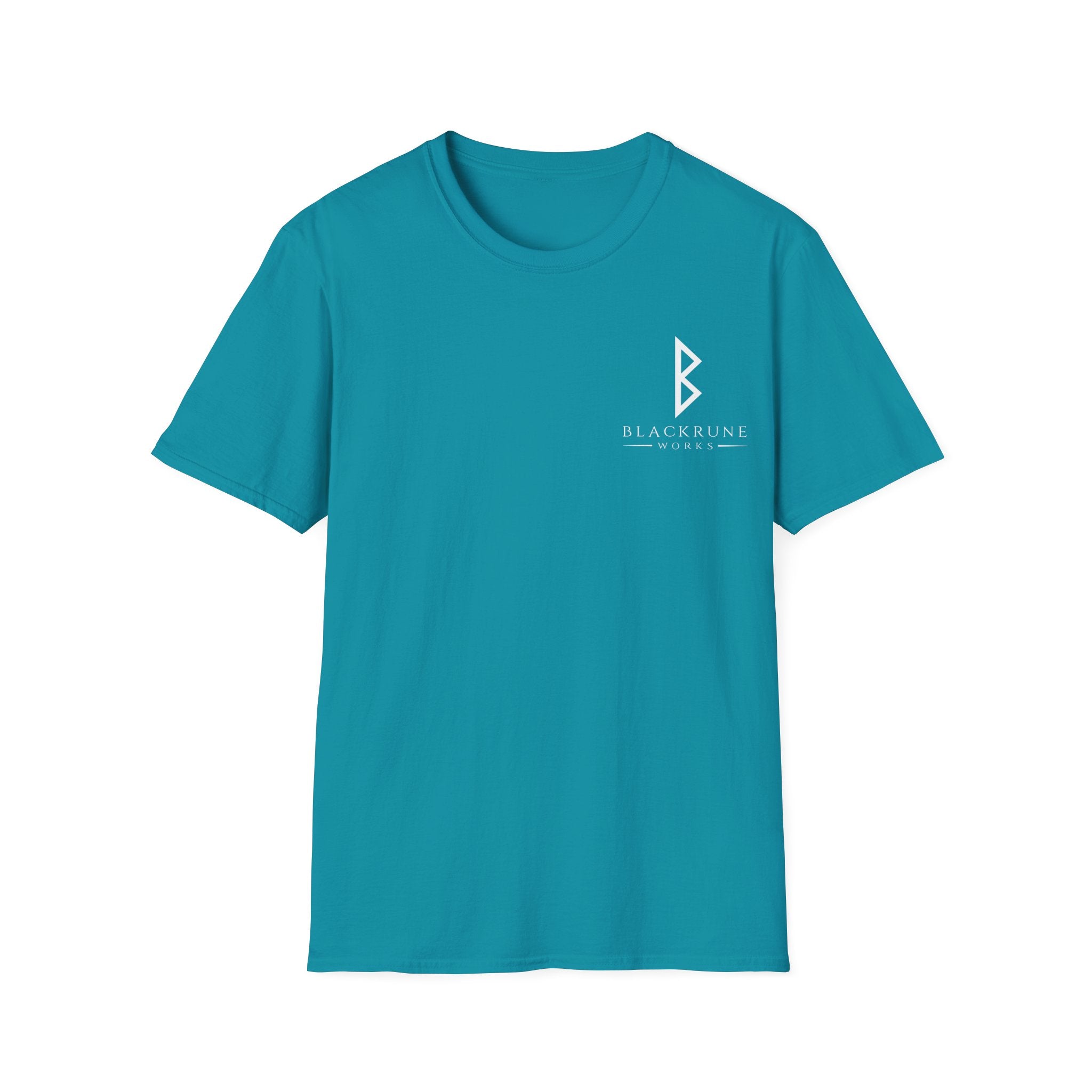 Black Rune Works Logo TShirt Front Small Logo