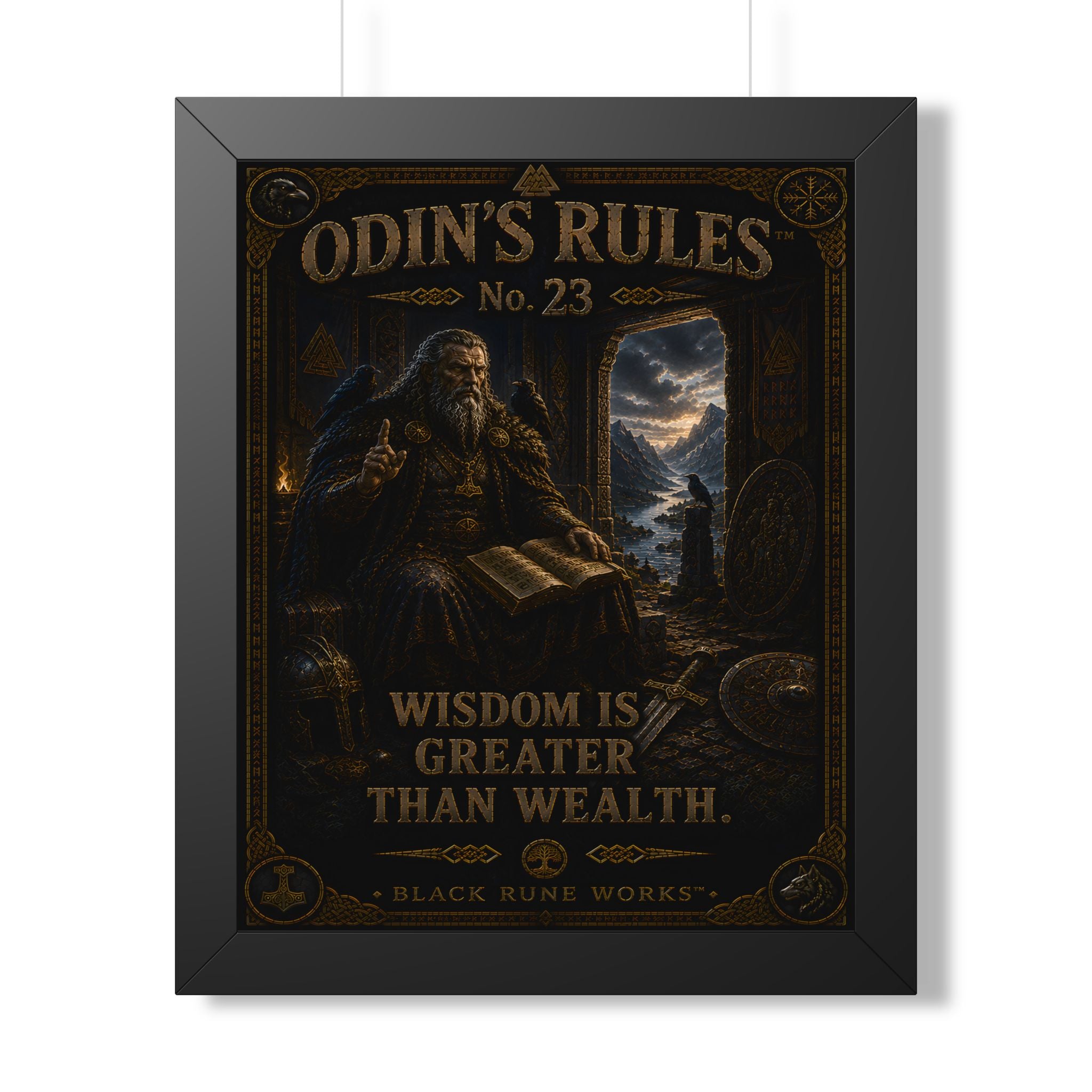 ODIN'S RULES™ No. 23 WISDOM IS GREATER THAN WEALTH
