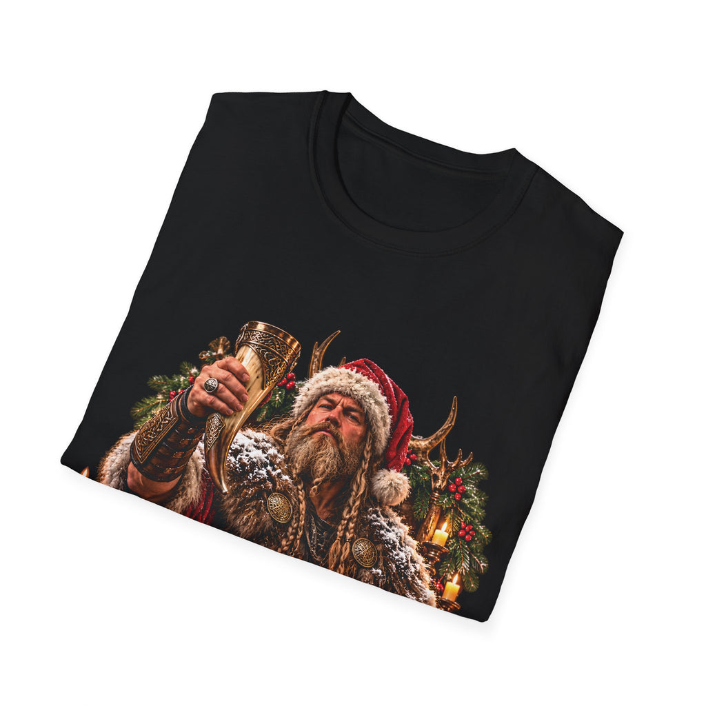Viking Yule Toast Christmas T-Shirt – Nordic Holiday Warrior Tee