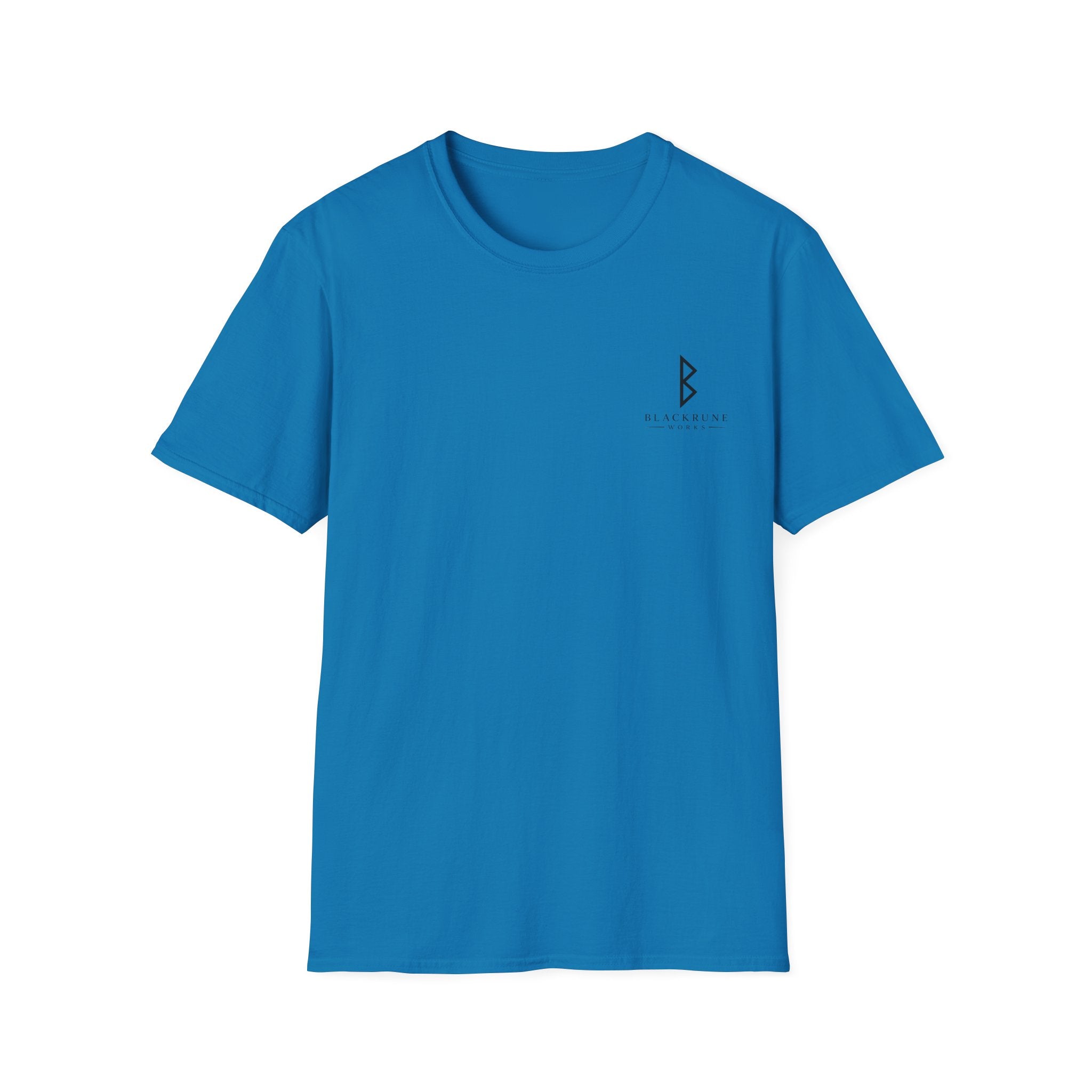 Black Rune Works Logo T Shirt Small Front Logo