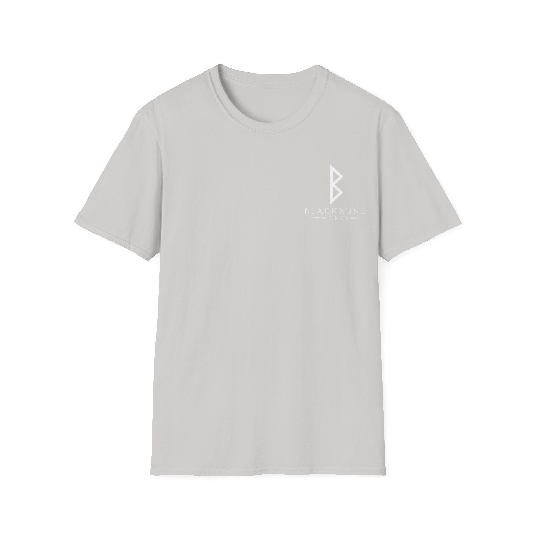 Black Rune Works Logo TShirt Front Small Logo