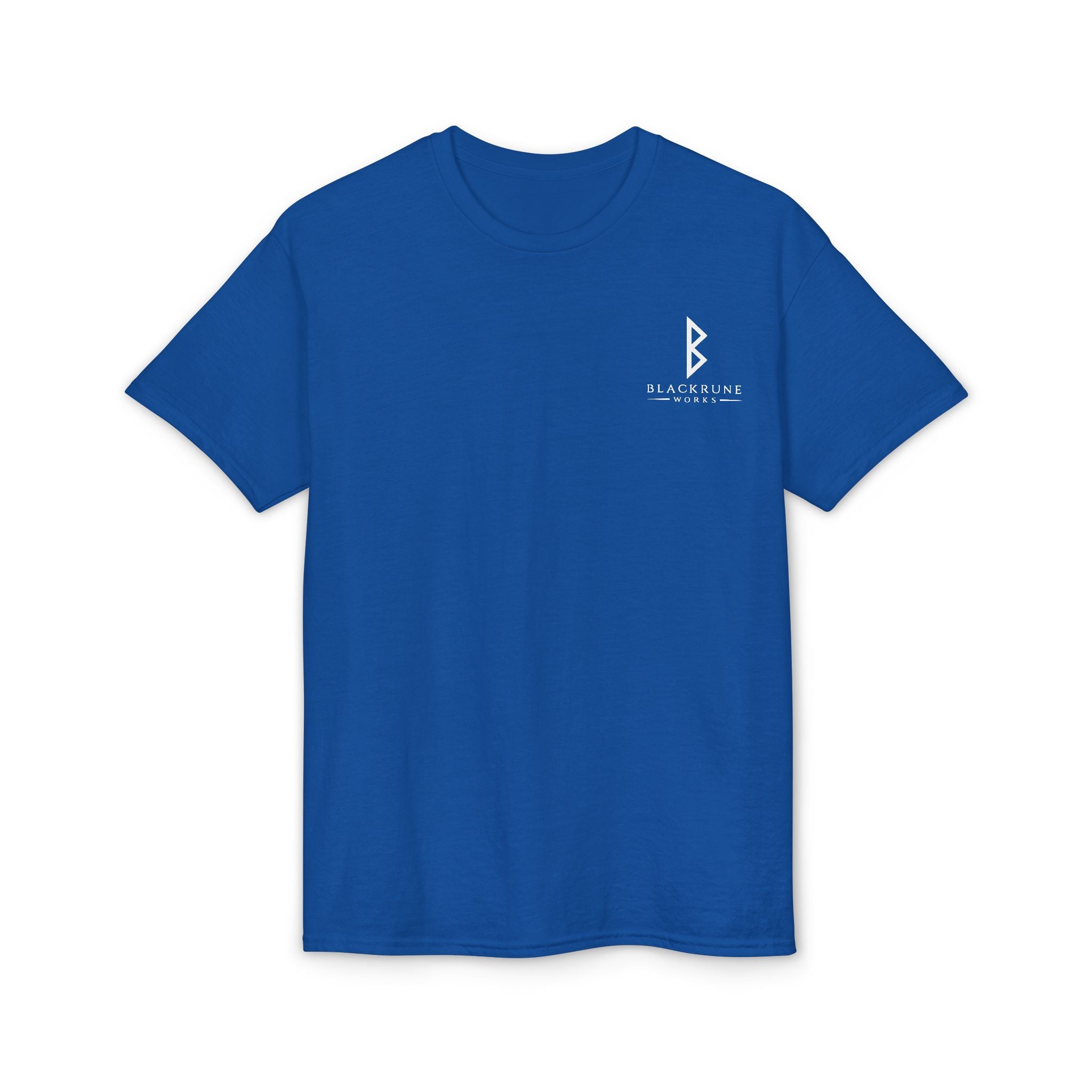 Black Rune Works Signature DryBlend T-Shirt Front and Back Logo