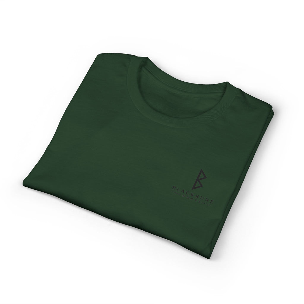 Black Rune Works Signature DryBlend T-Shirt Front Logo