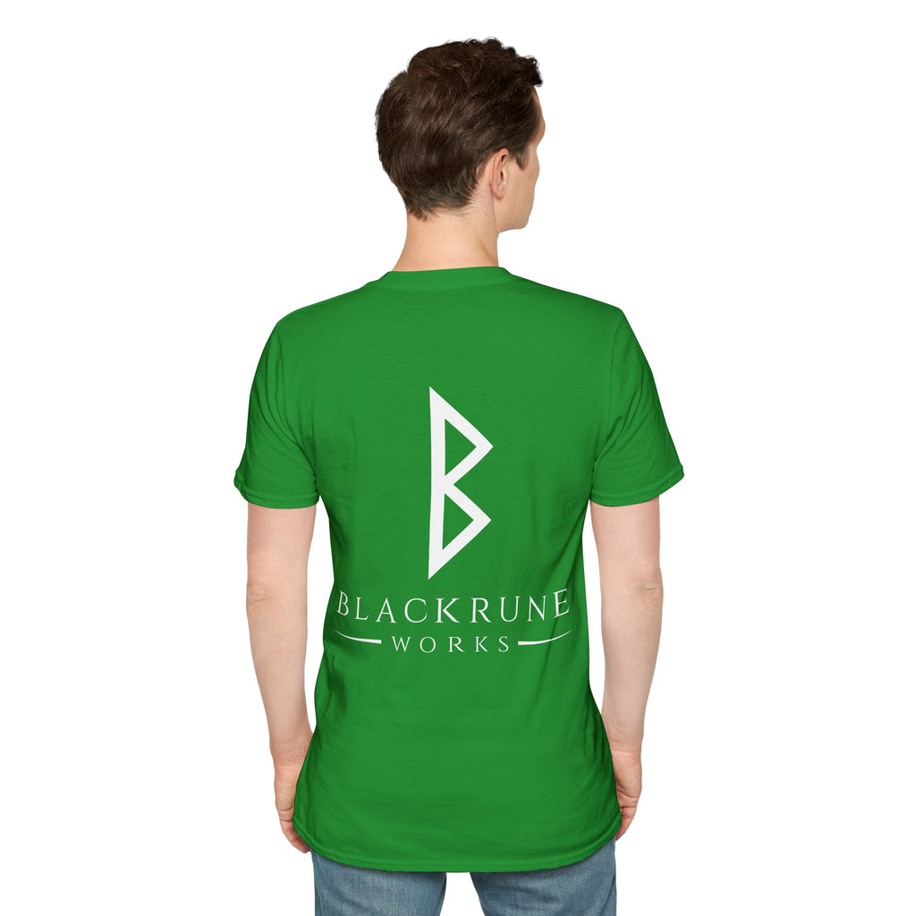 Black Rune Works Logo TShirt Back Large Logo