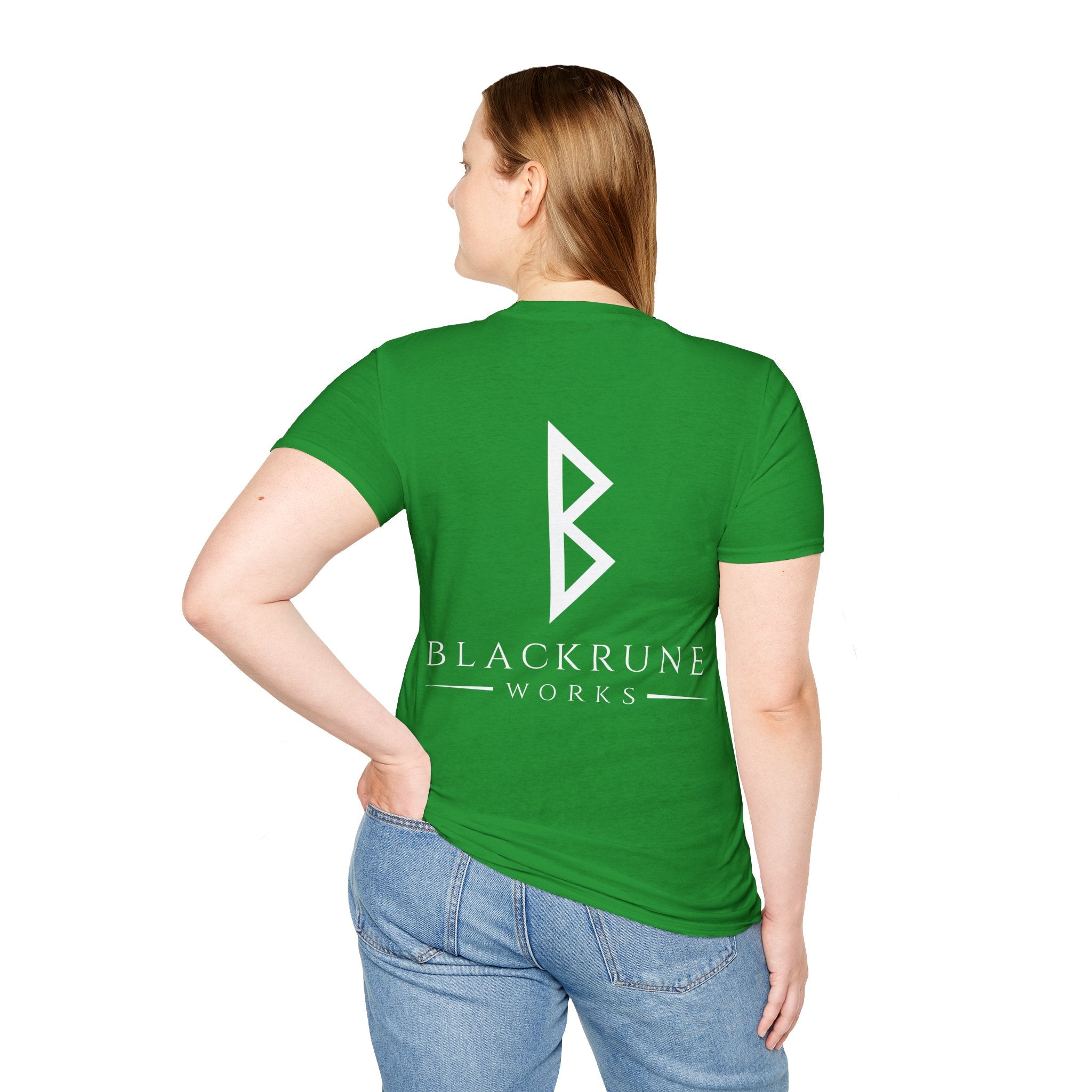 Black Rune Works Logo TShirt Back Large Logo