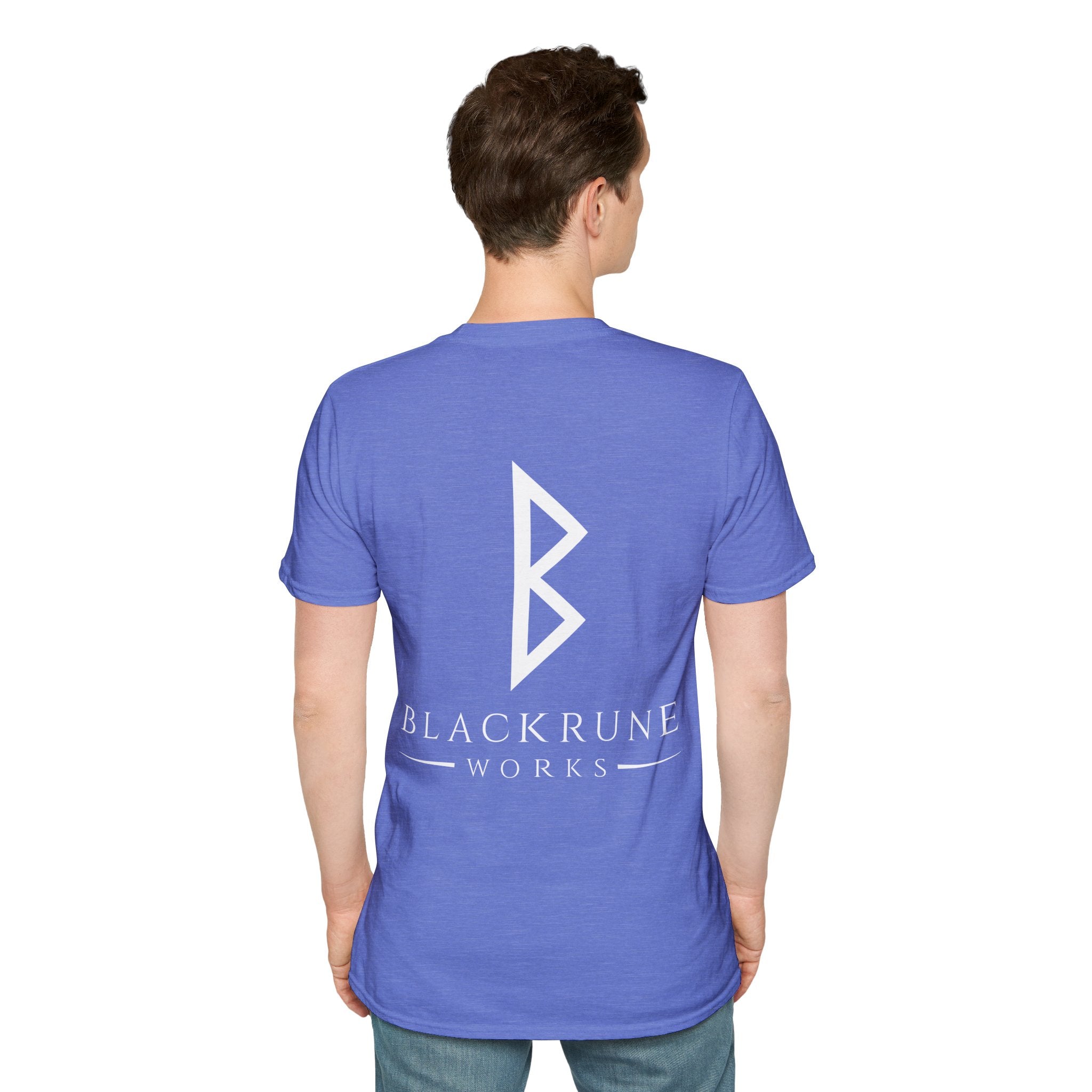 Black Rune Works Logo TShirt Back Large Logo
