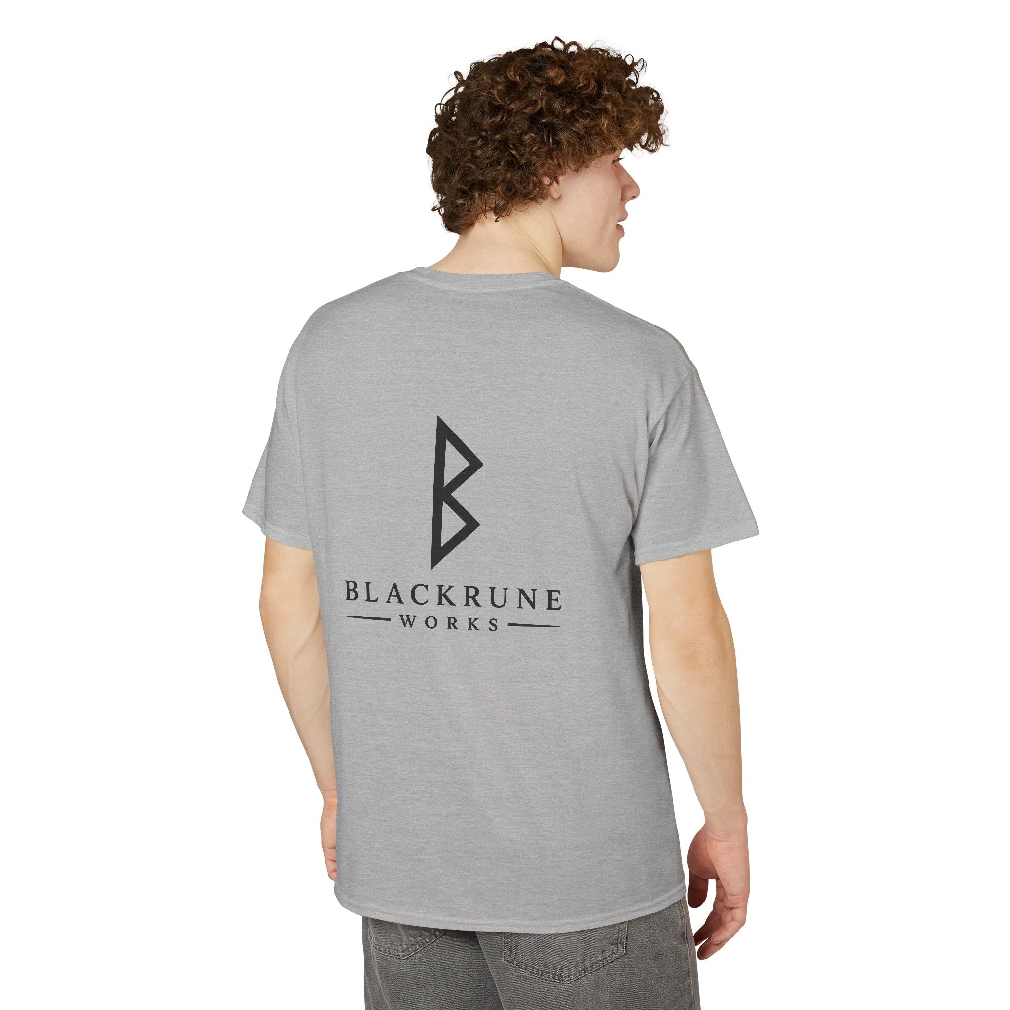 Black Rune Works Signature DryBlend T-Shirt  Back Logo