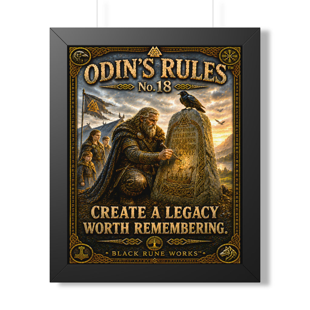 ODIN'S RULES™ No. 18 CREATE A LEGACY WORTH REMEMBERING