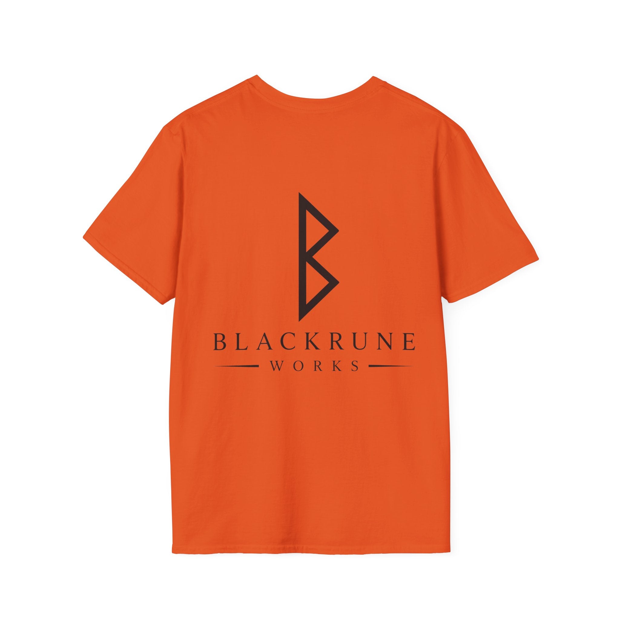 Black Rune Works Logo T Shirt Large Back Logo
